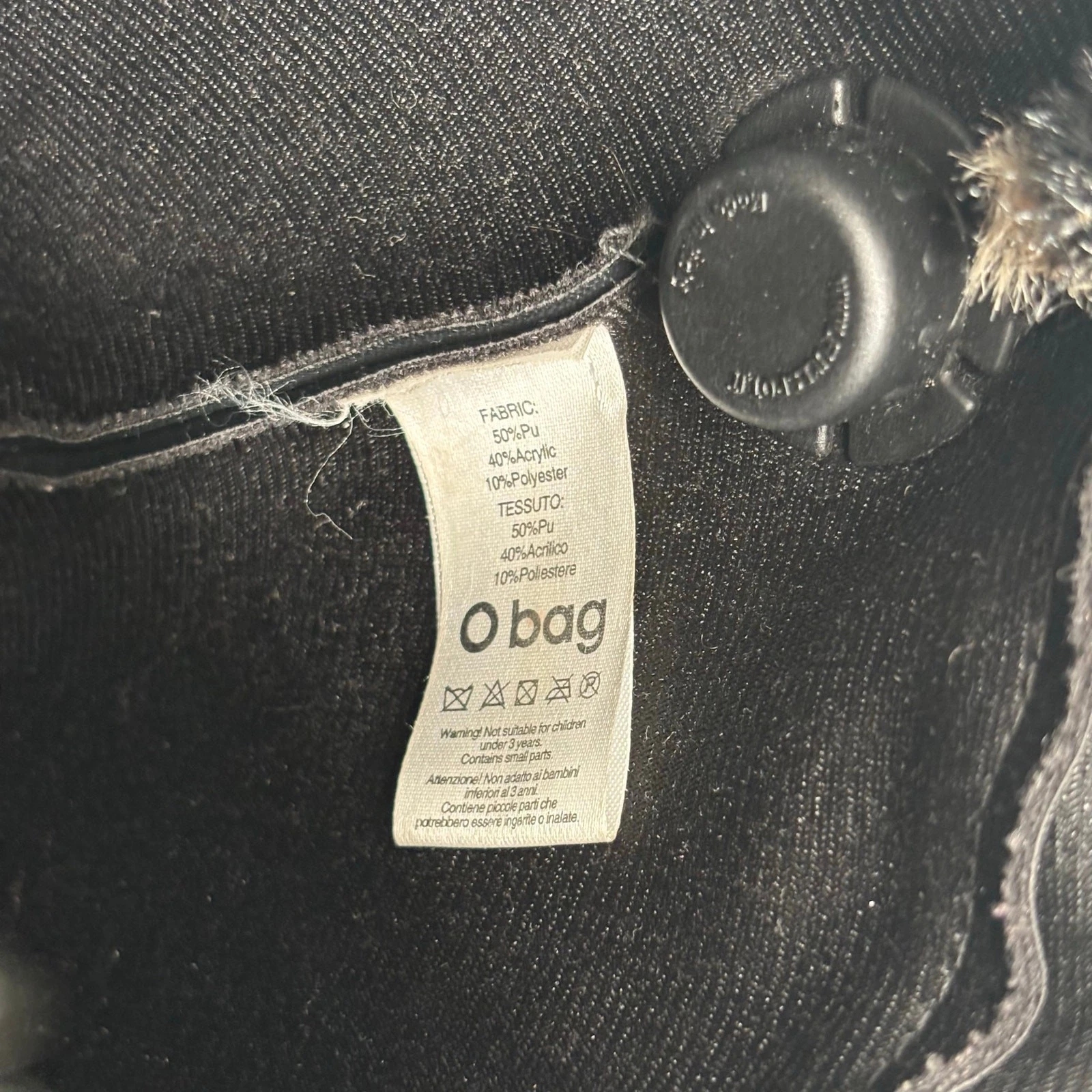 O Bag Italy Eva Compound Basket Tote Crossbody Bronze Faux Leopard Drawstring - O Bag