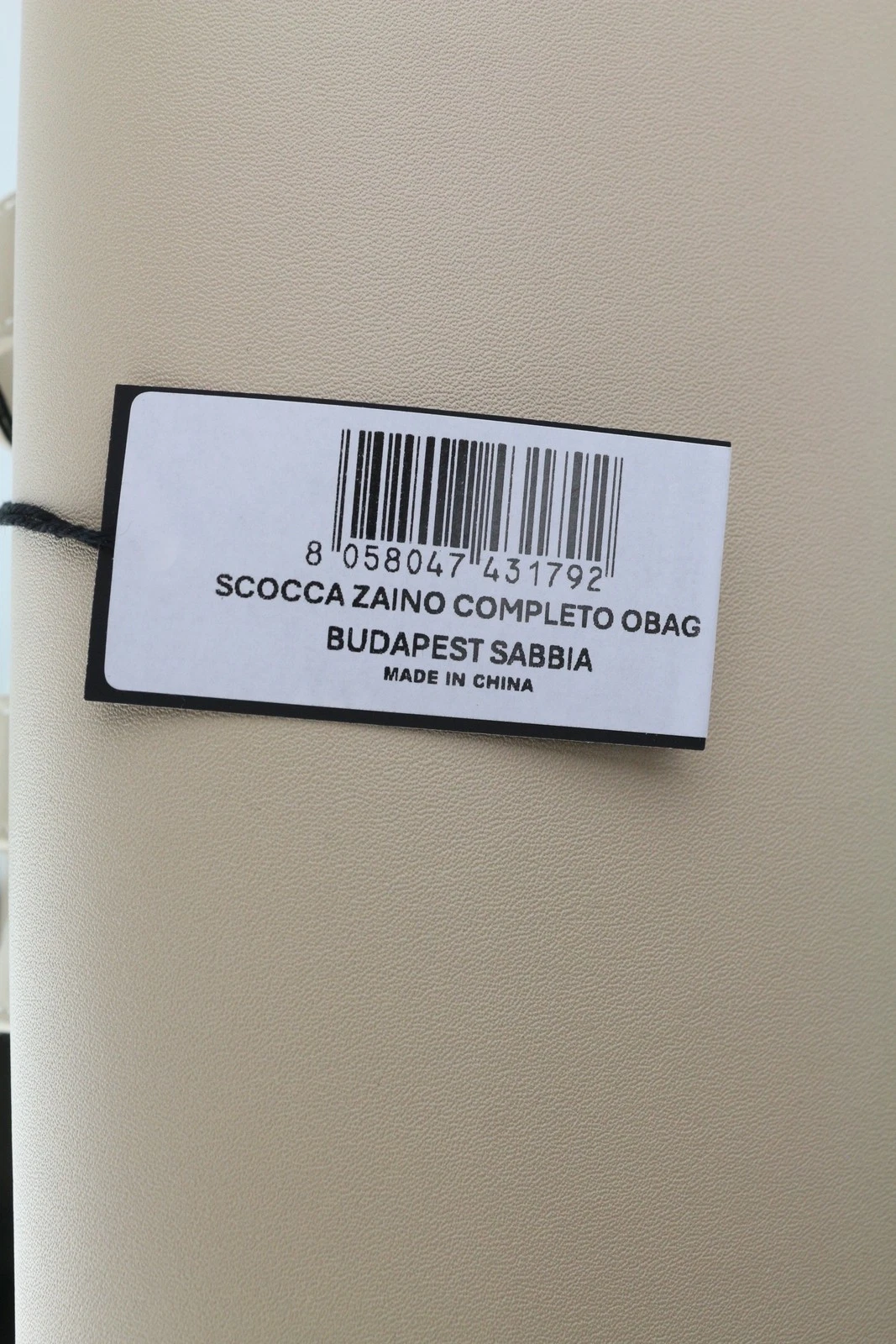 O Bag Zaino Women Bag OS Light Beige Double Handle Backpack Magnetic Closure - O Bag