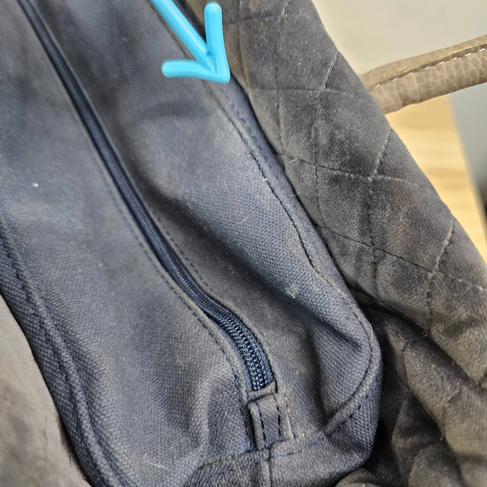 Womens Tote Bag Italian Blue Dark O BAG Removable Liner Pouch Rubber Beach ITALY - O Bag