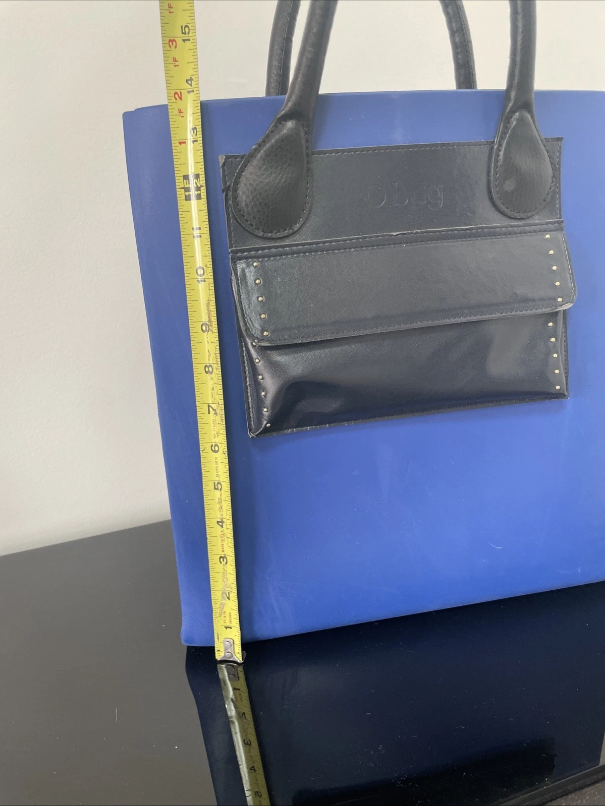 O Bag Tote Bag In Polyester With Interchangeable Inserts And Handles Blue - O Bag