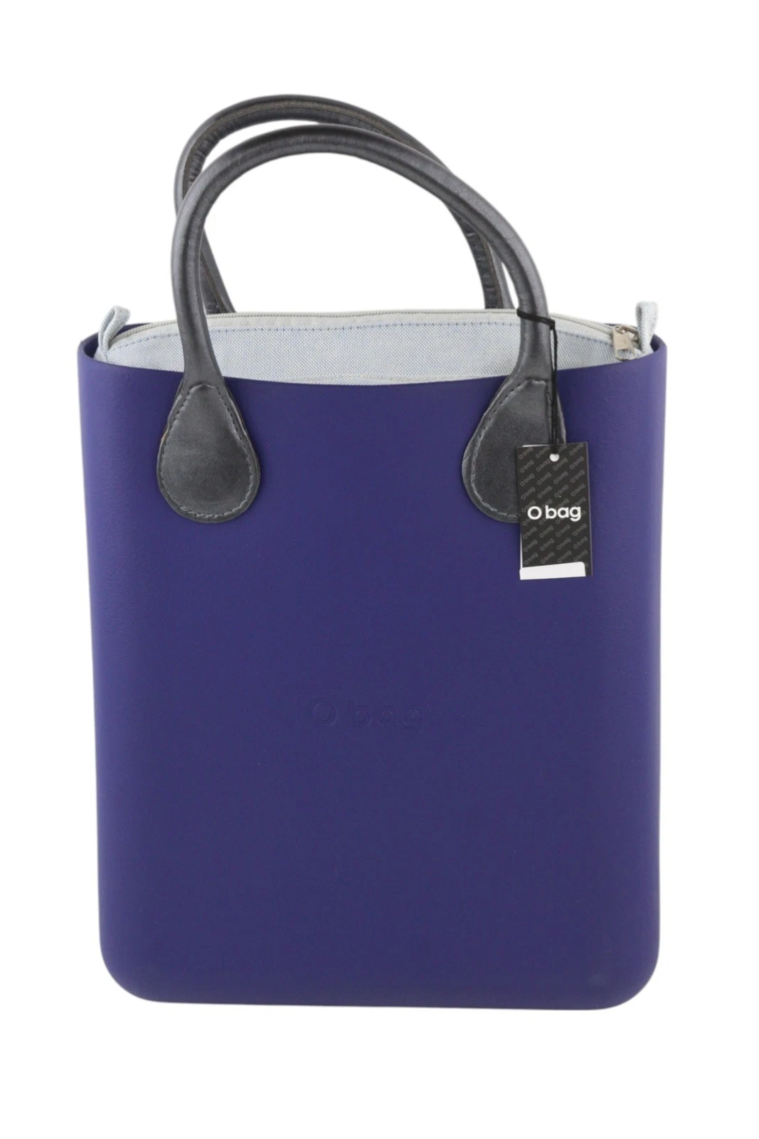 O BAG Chic Women bag OS Blue Mini Square Tote Double Handles Inner bag - O Bag