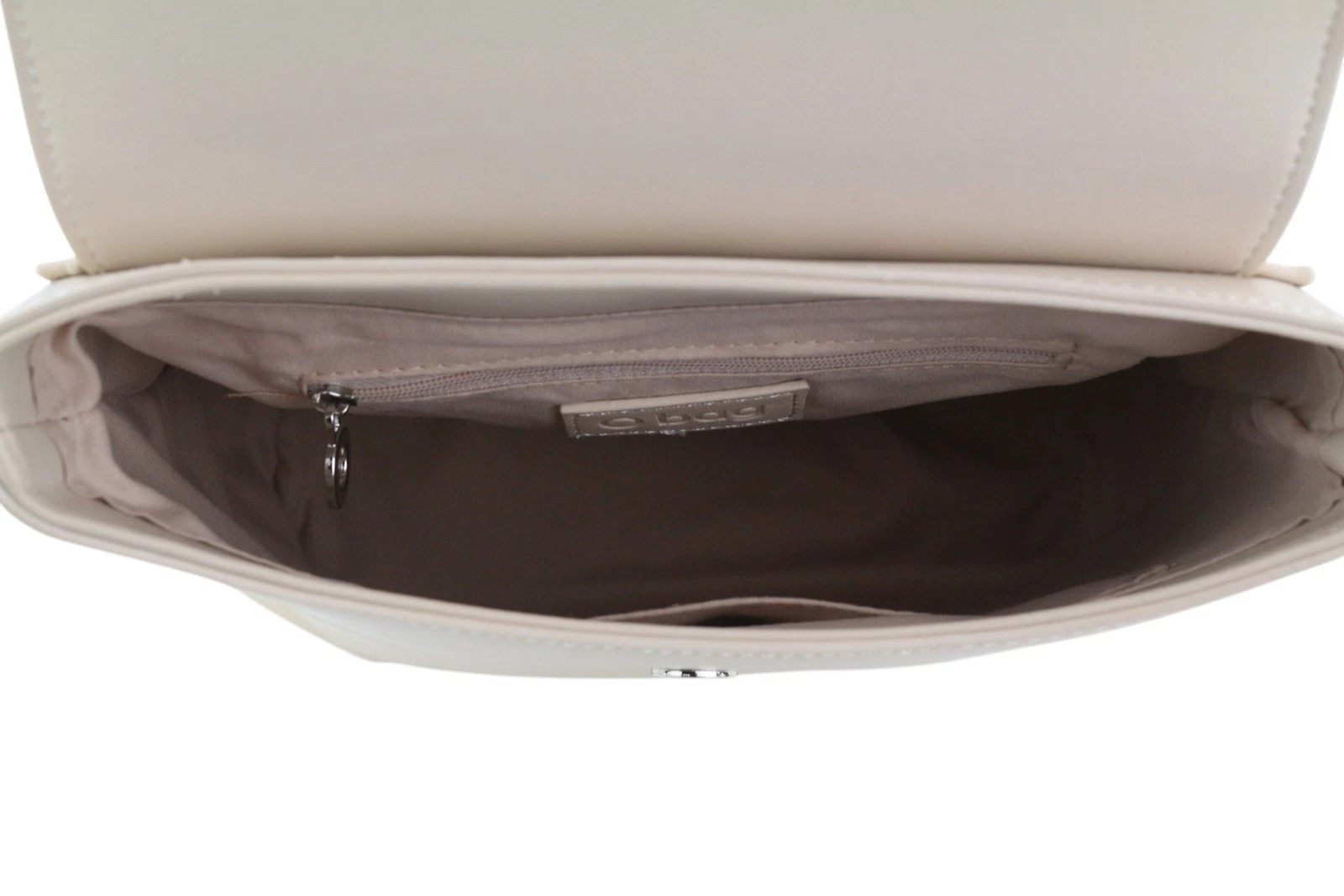 O Bag Zaino Women Bag OS Light Beige Double Handle Backpack Magnetic Closure - O Bag