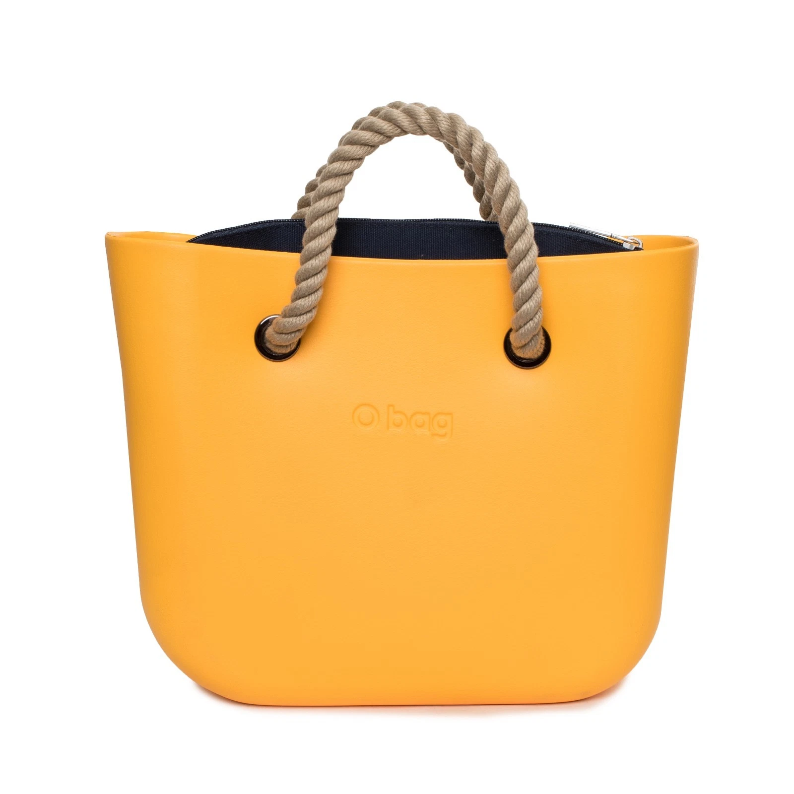 O Bag MIS06 0344Y Women's Bag Yellow 35×28×11cm Shopping Bag with Rope Handles - O Bag