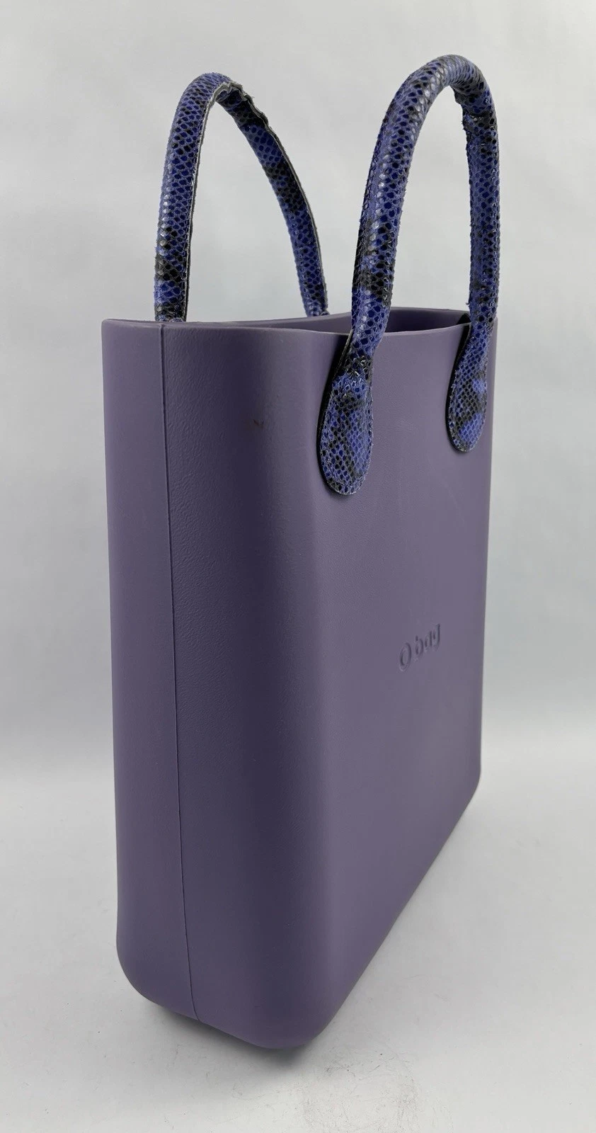 O Bag Italian Waterproof Purple Handbag Purse w/Removable Liner - O Bag