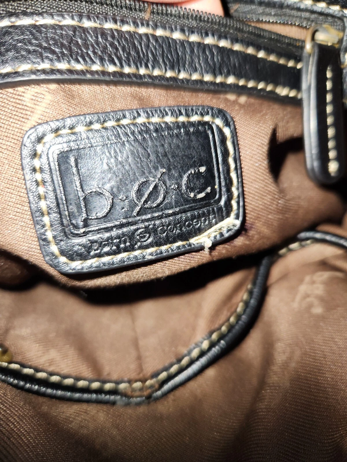 b.o.c. Black Faux Leather Multi-Pocket Crossbody Adjustable Strap See Picture - O Bag