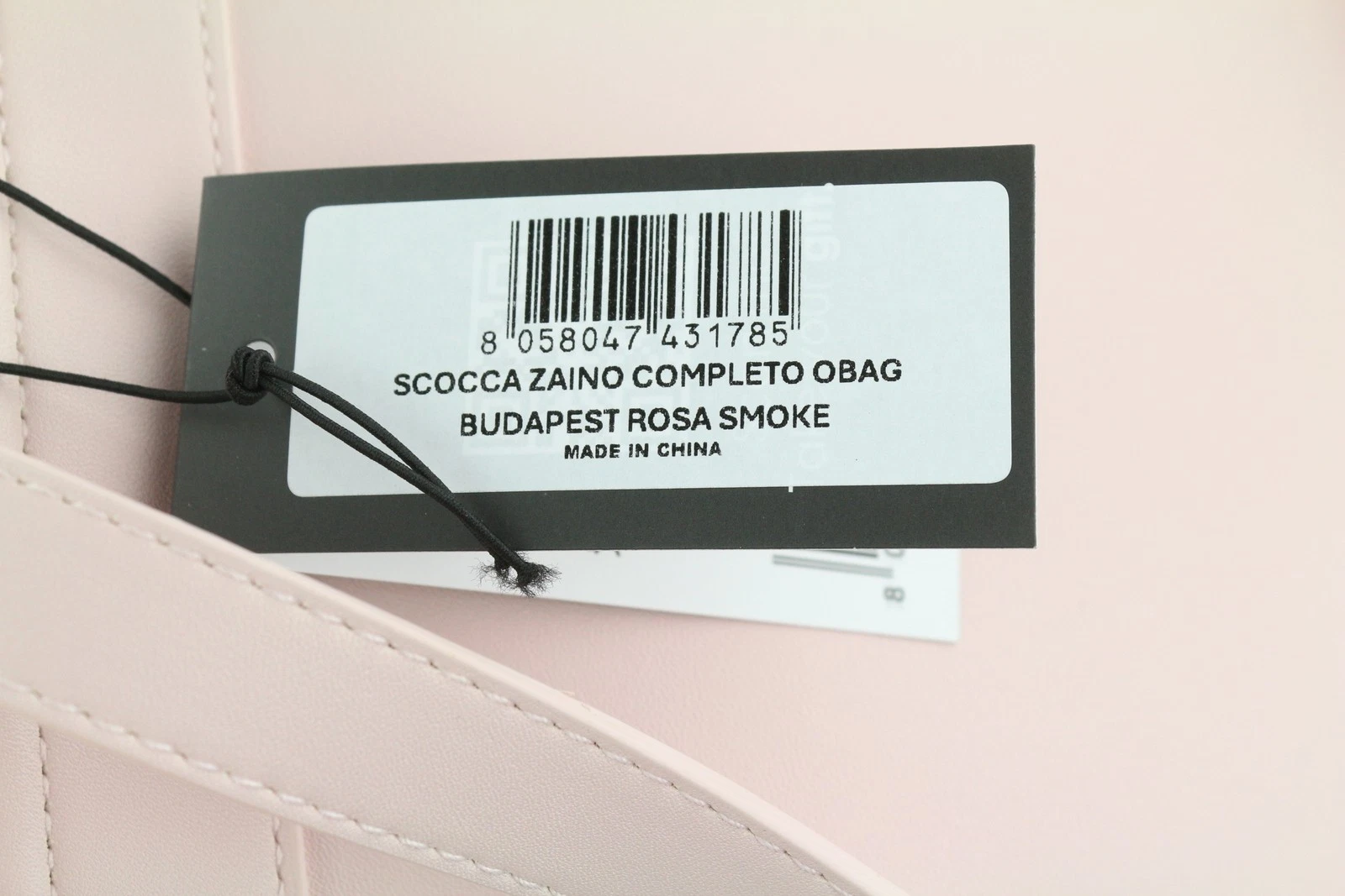 O Bag Zaino Women Bag OS Light Pink Double Handle Backpack Magnetic Closure - O Bag