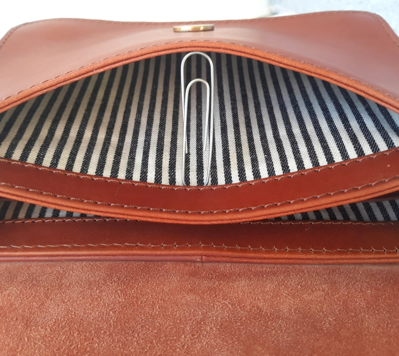 O MY BAG ~ Amsterdam ~ Crossbody Small Bag Purse Brown Leather ~ Magnetic ~ New - O Bag