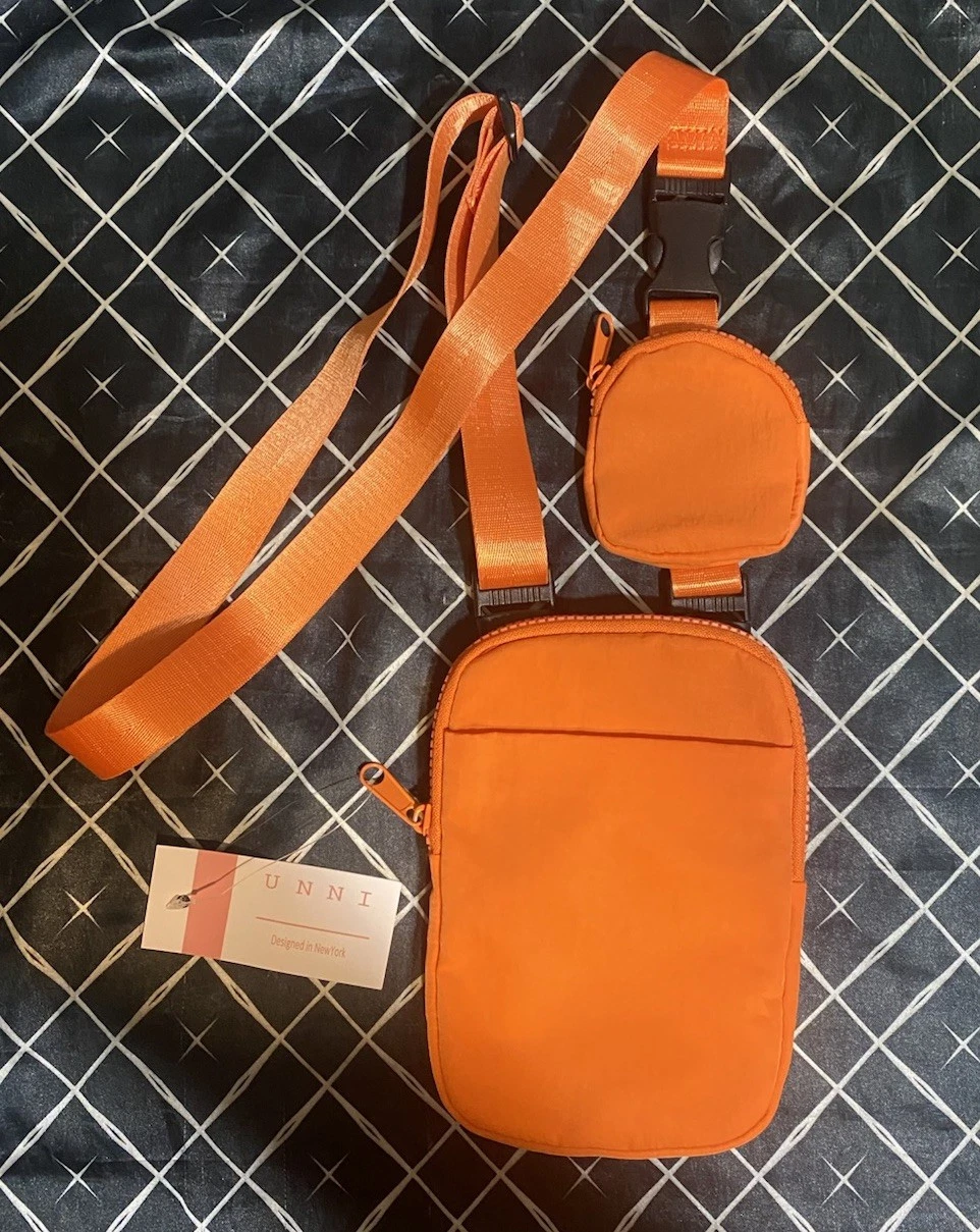 UNNI Minimalist Crossbody Bag/Fanny Pack W/Adjustable Strap Size O-S Burntorange - O Bag