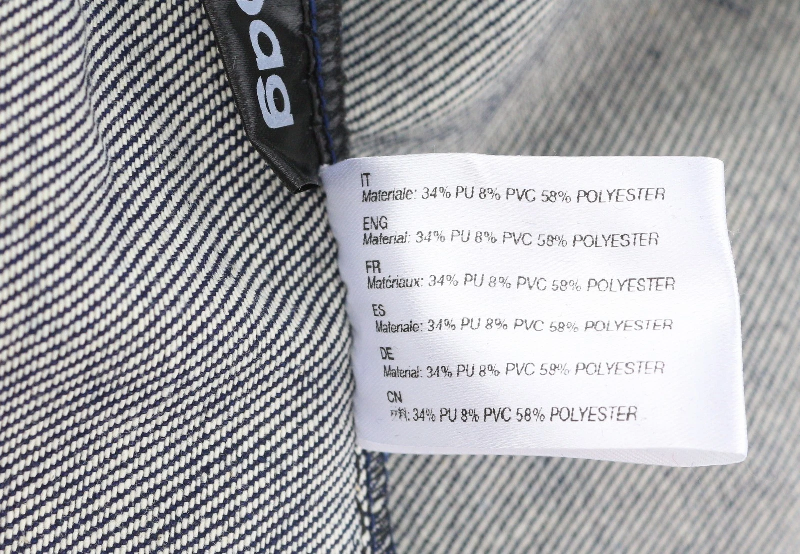 O Bag Rings Denim Women Bag OS Dark Blue Circular Handle Tote - O Bag