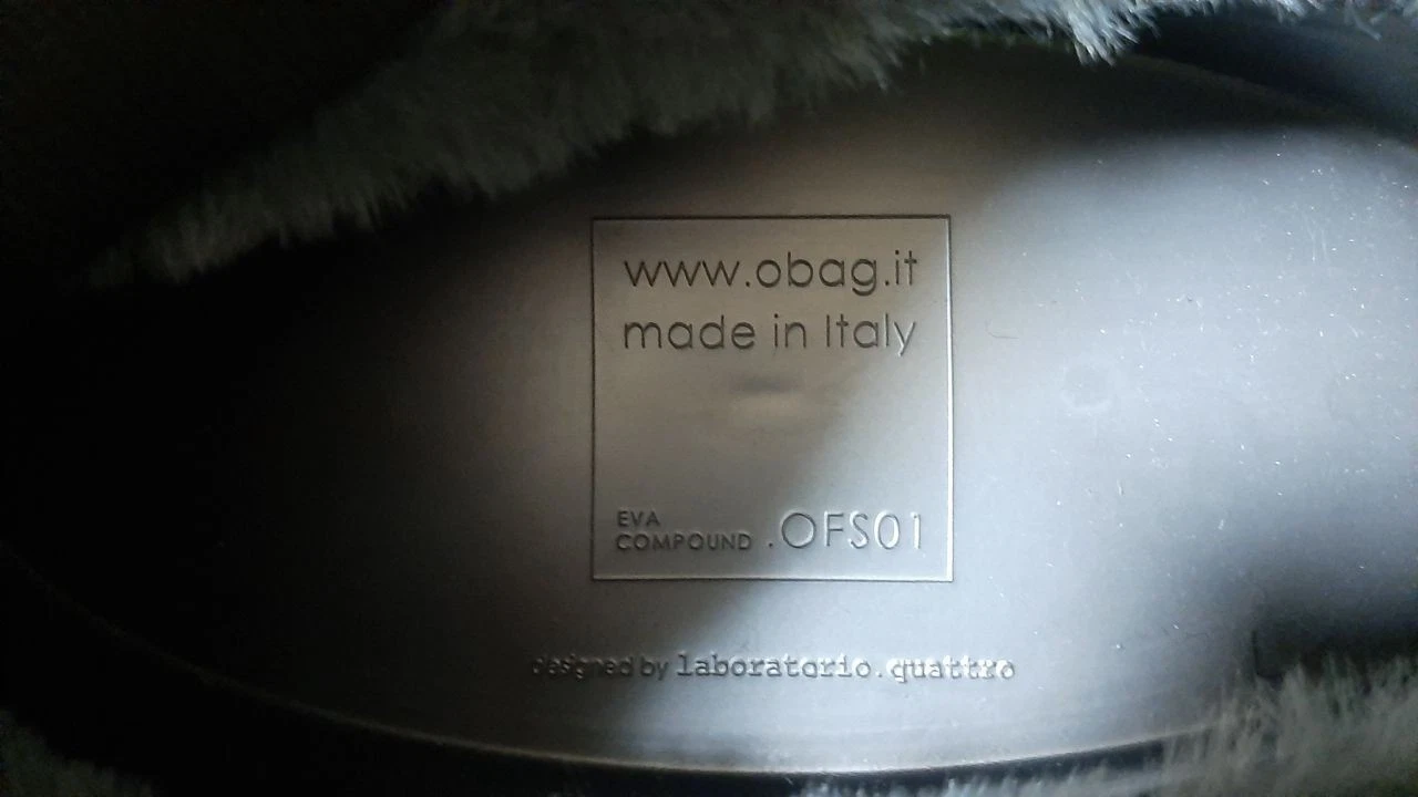 O Bag Backpack Grey Blue (OBAGB413 FAS09 041) Made In Italy Rare Bag Y2K - O Bag