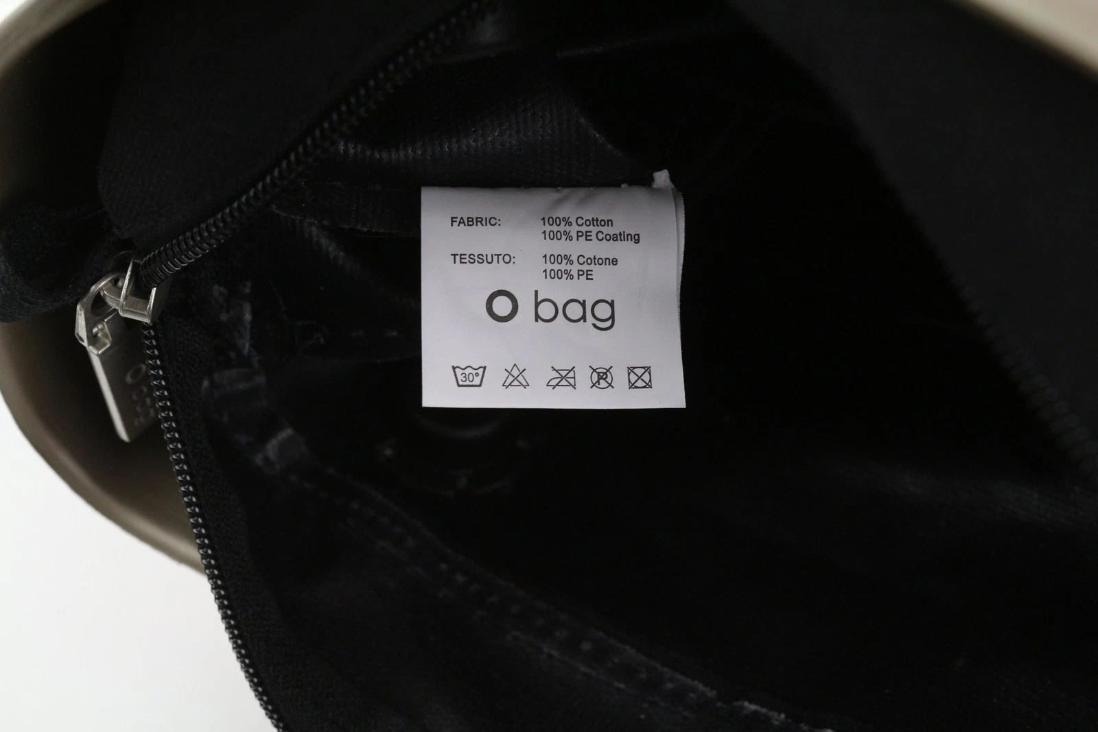 O BAG Chic Women bag OS Brown Gold Inner bag Logo Square Tote Handles - O Bag