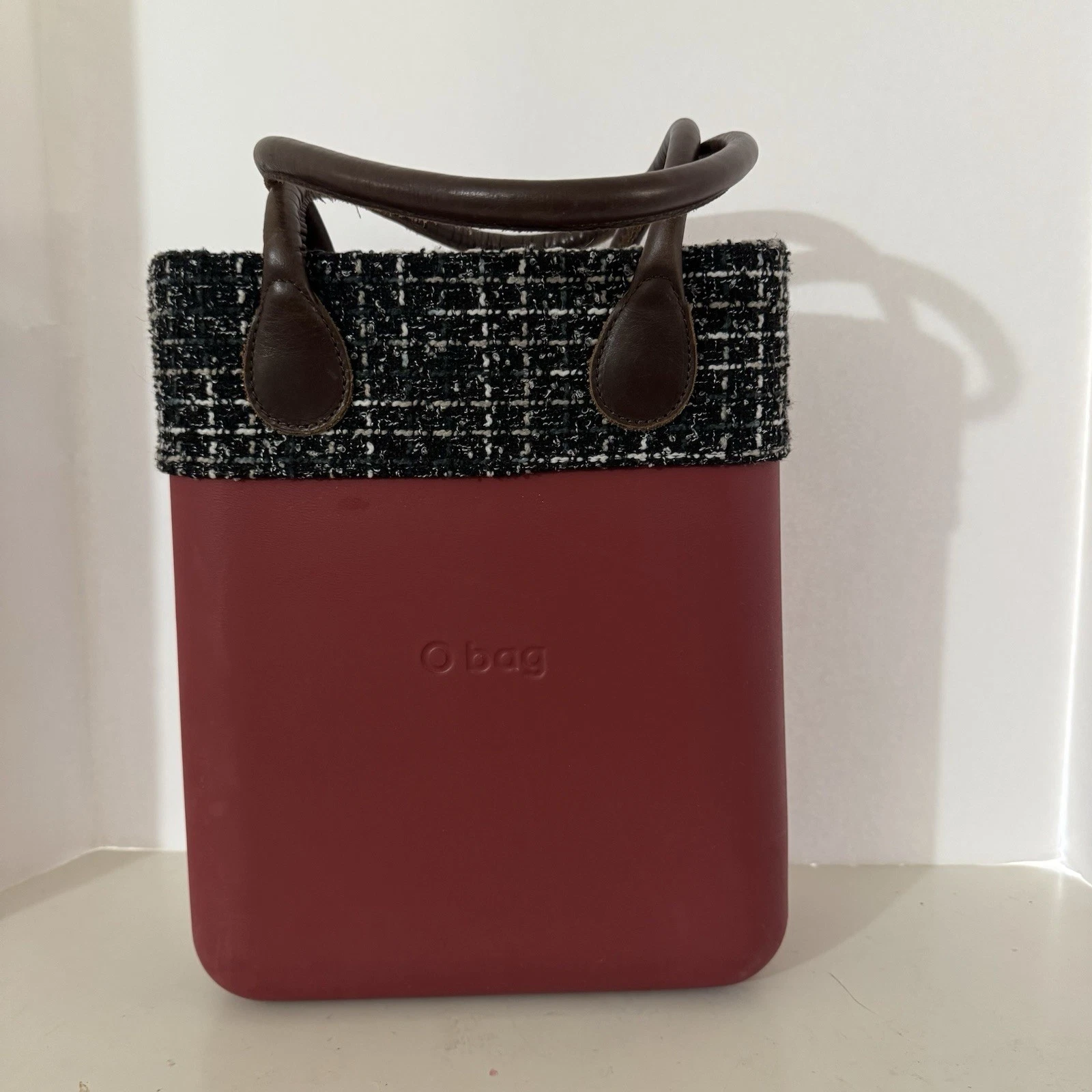 Red O Bag Shoulder Bag Double Handle Waterproof Purse Durable See Pics - O Bag