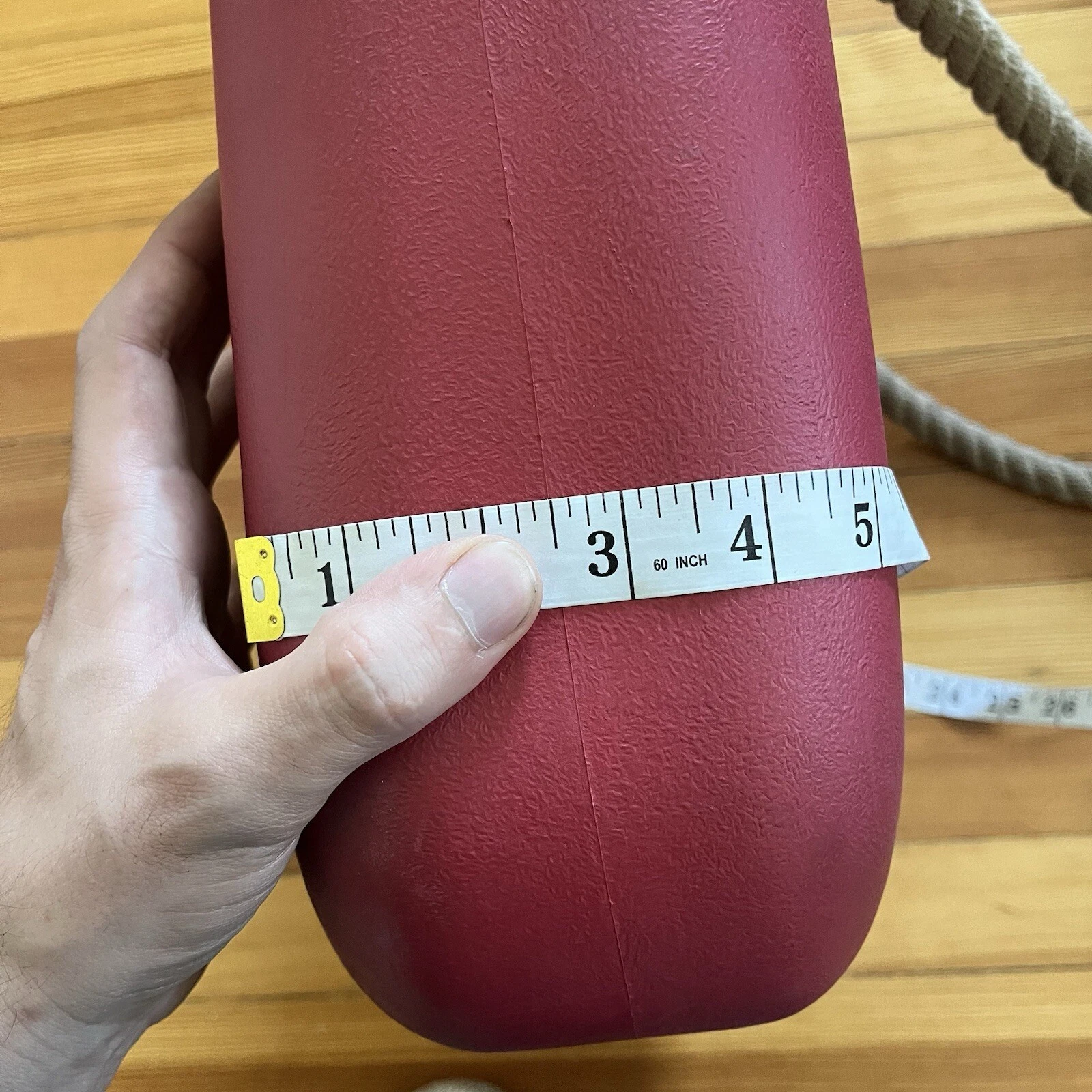 Obag O Bag Red Tote Handbag Shoulder Bag Purse Unlined Rope Handle - O Bag