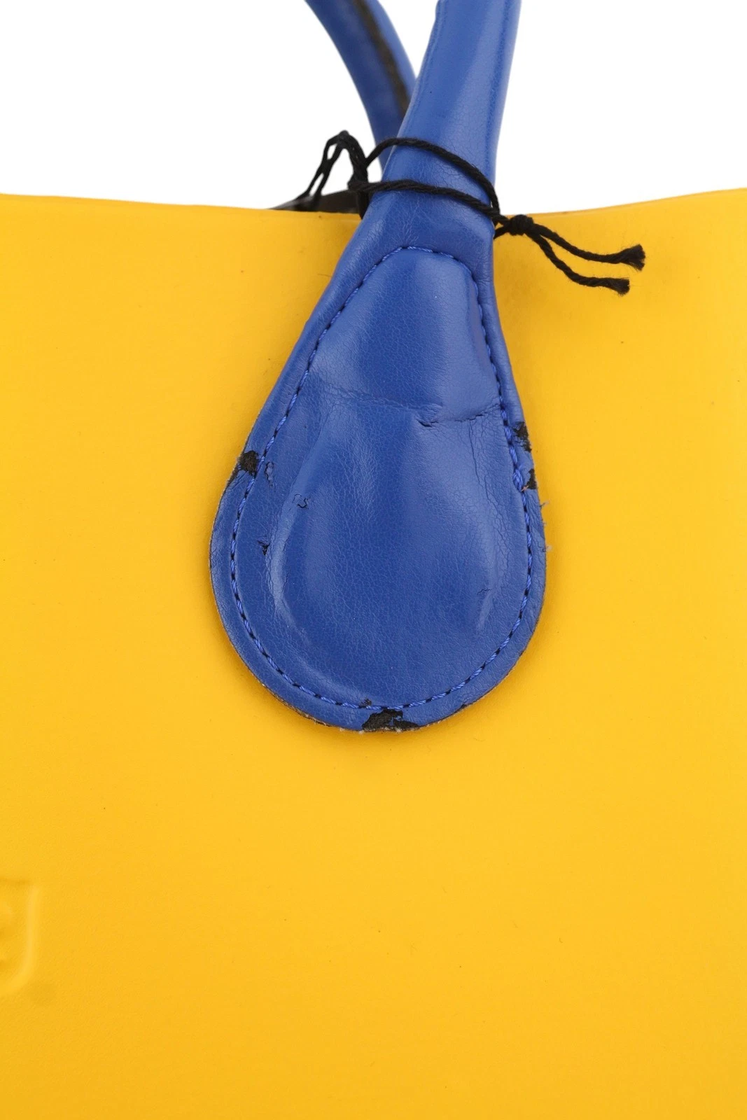 O Bag Mini Women Bag OS Yellow Blue Double Handles Zipper Square - O Bag