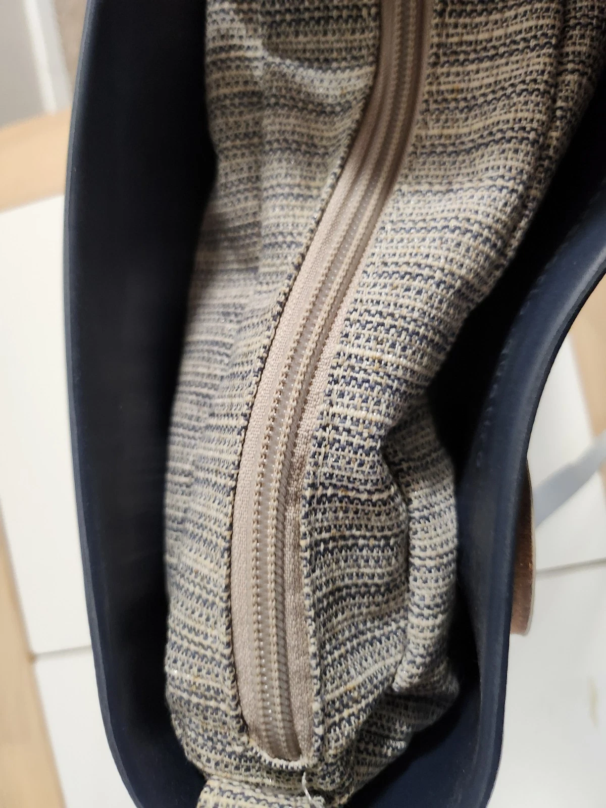 O Bag Italy Blue EVA Rubber Tote Waterproof Beach Bag w/ Canvas Insert & Straps - O Bag