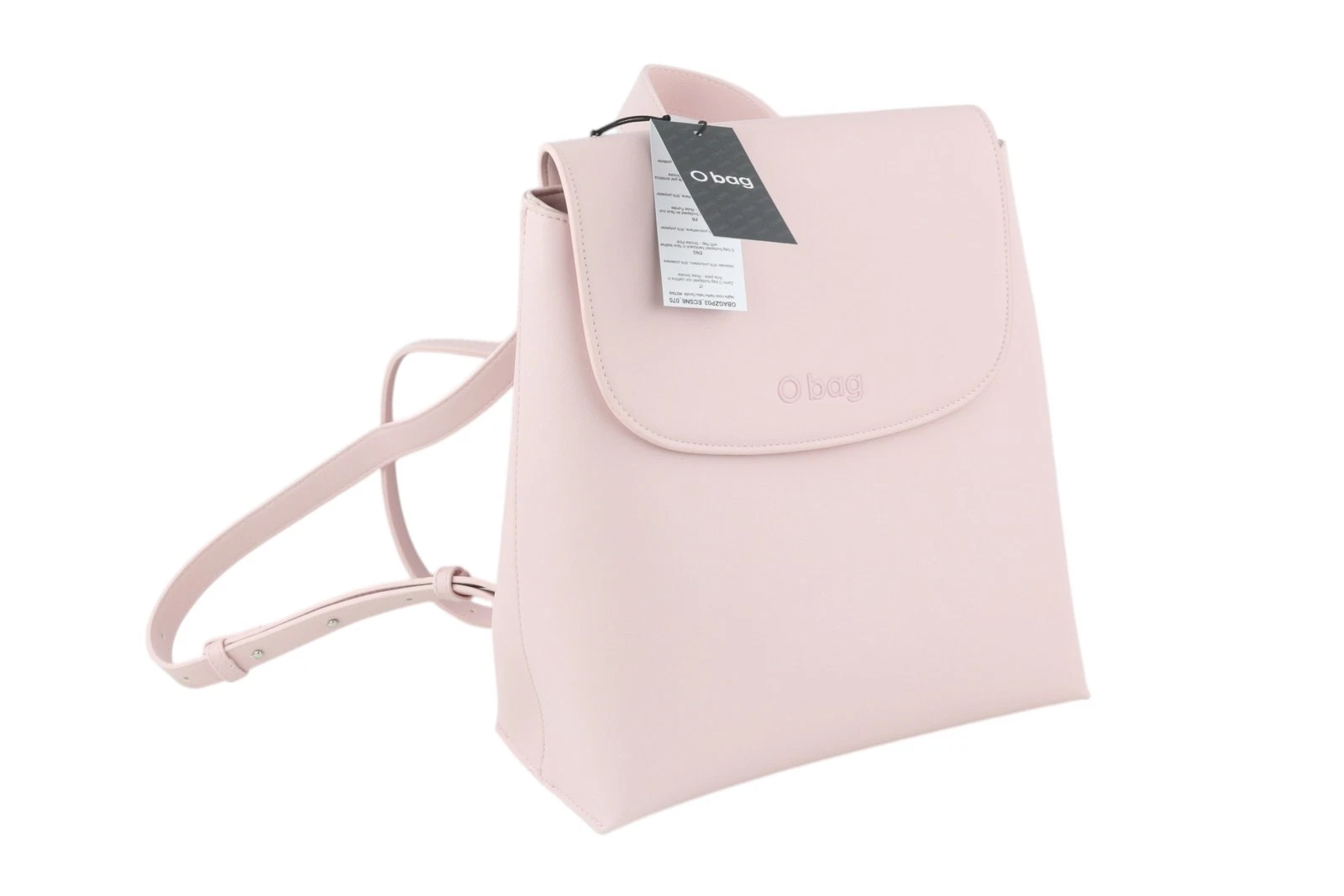 O Bag Zaino Women Bag OS Light Pink Double Handle Backpack Magnetic Closure - O Bag