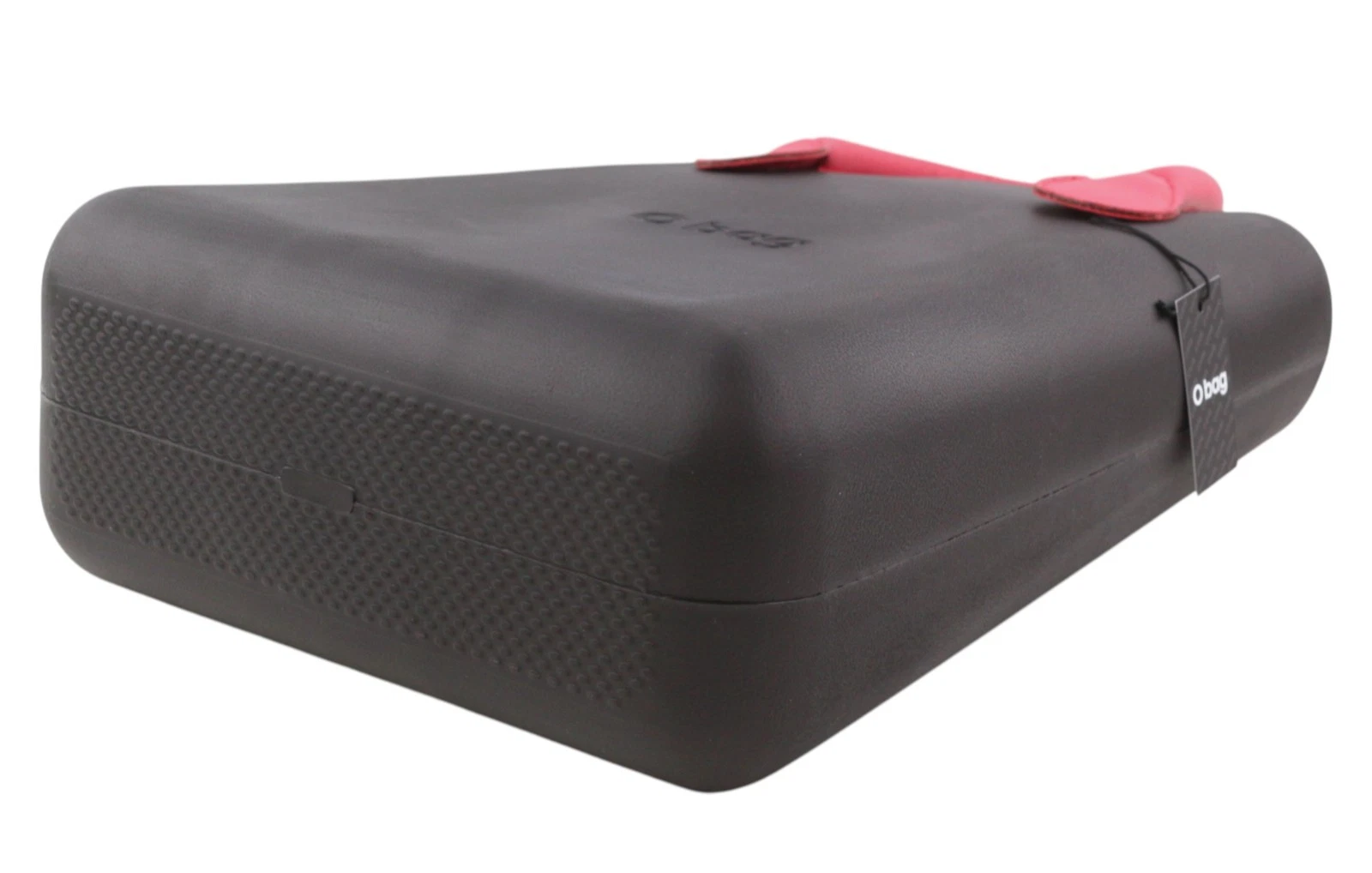 O Bag Chic Women Bag OS Black Dual Handles Inner Pouch Mini Square Tote Logo - O Bag