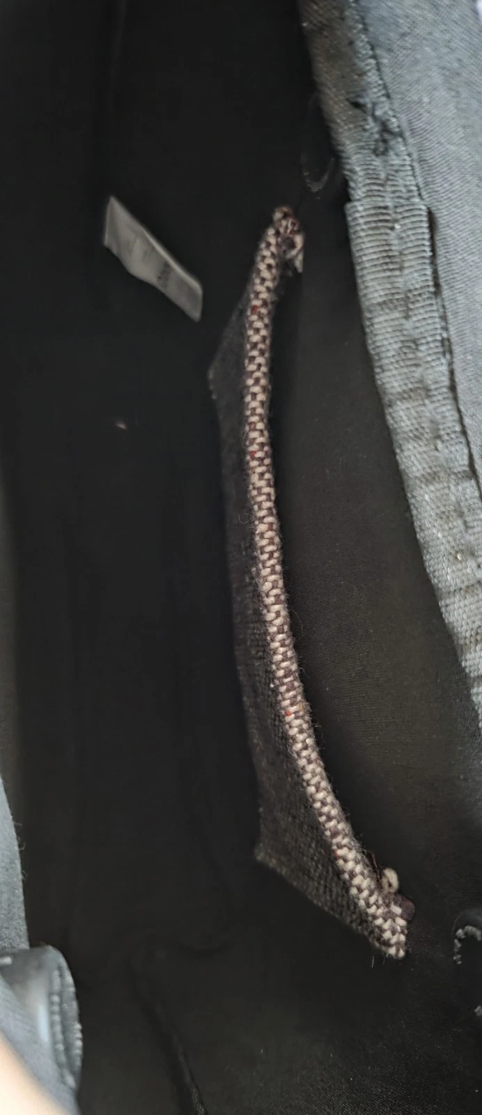 O Bag Italian Tote Handbag Leather Straps Zip Closure Made In Italy Medium - O Bag