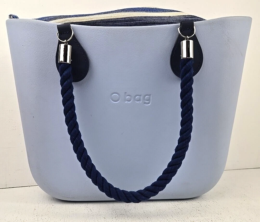O Bag Italy Blue Foam Women's Double Handles Large Tote Shoulder Handbag - O Bag