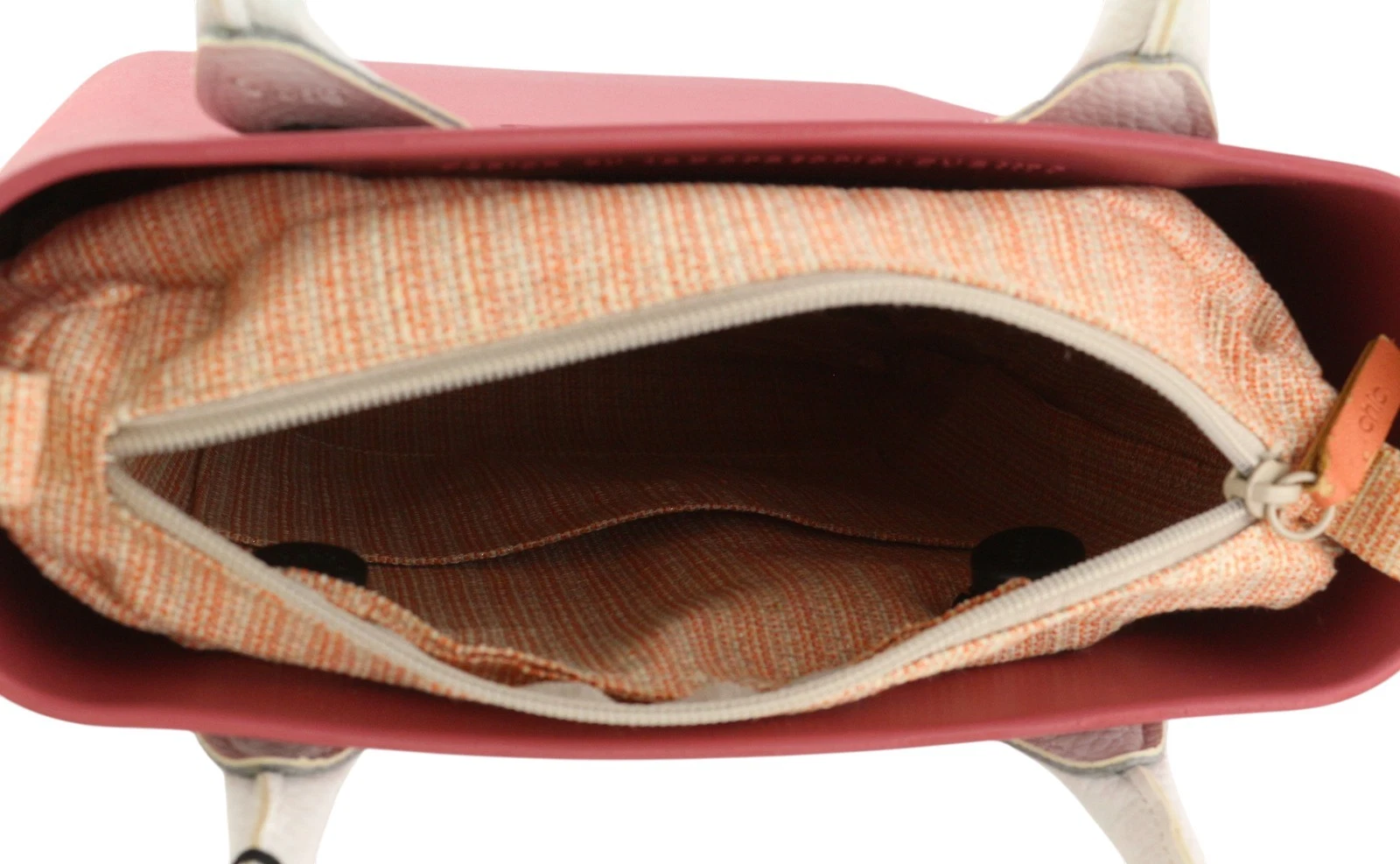 O Bag Chic Women Bag OS Pink Twin Handles Inner Pouch Mini Square Tote Casual - O Bag