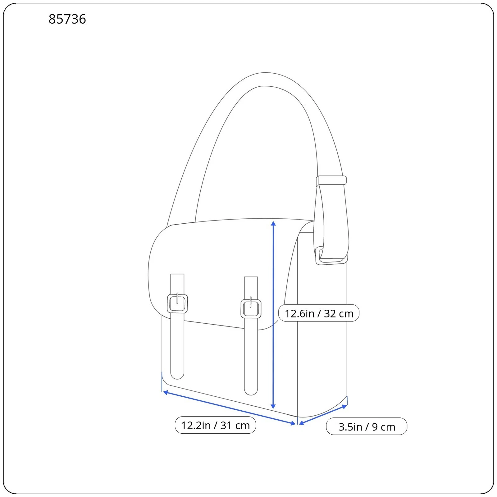 O BAG Moon Women bag OS Blue Mint Quilted Handle Inner bag - O Bag