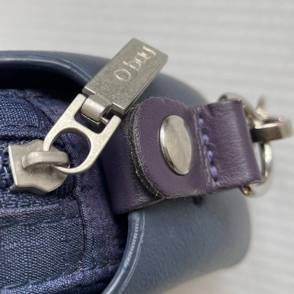 OBag Moon Bag Blue Silver Chain Crossbody - O Bag