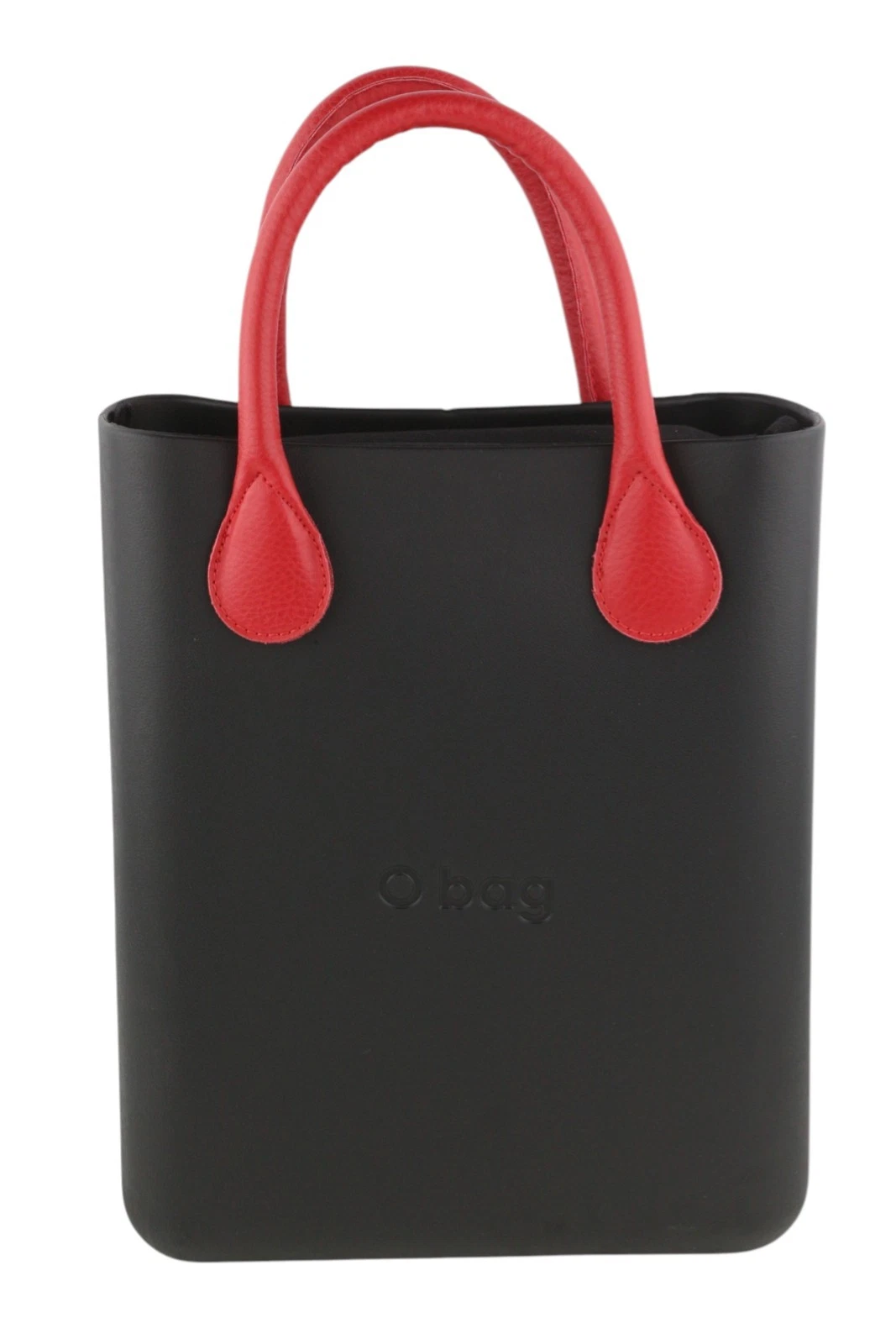 O Bag Chic Women Bag OS Black Textured Pattern Front Inner Pouch Dark Tote - O Bag