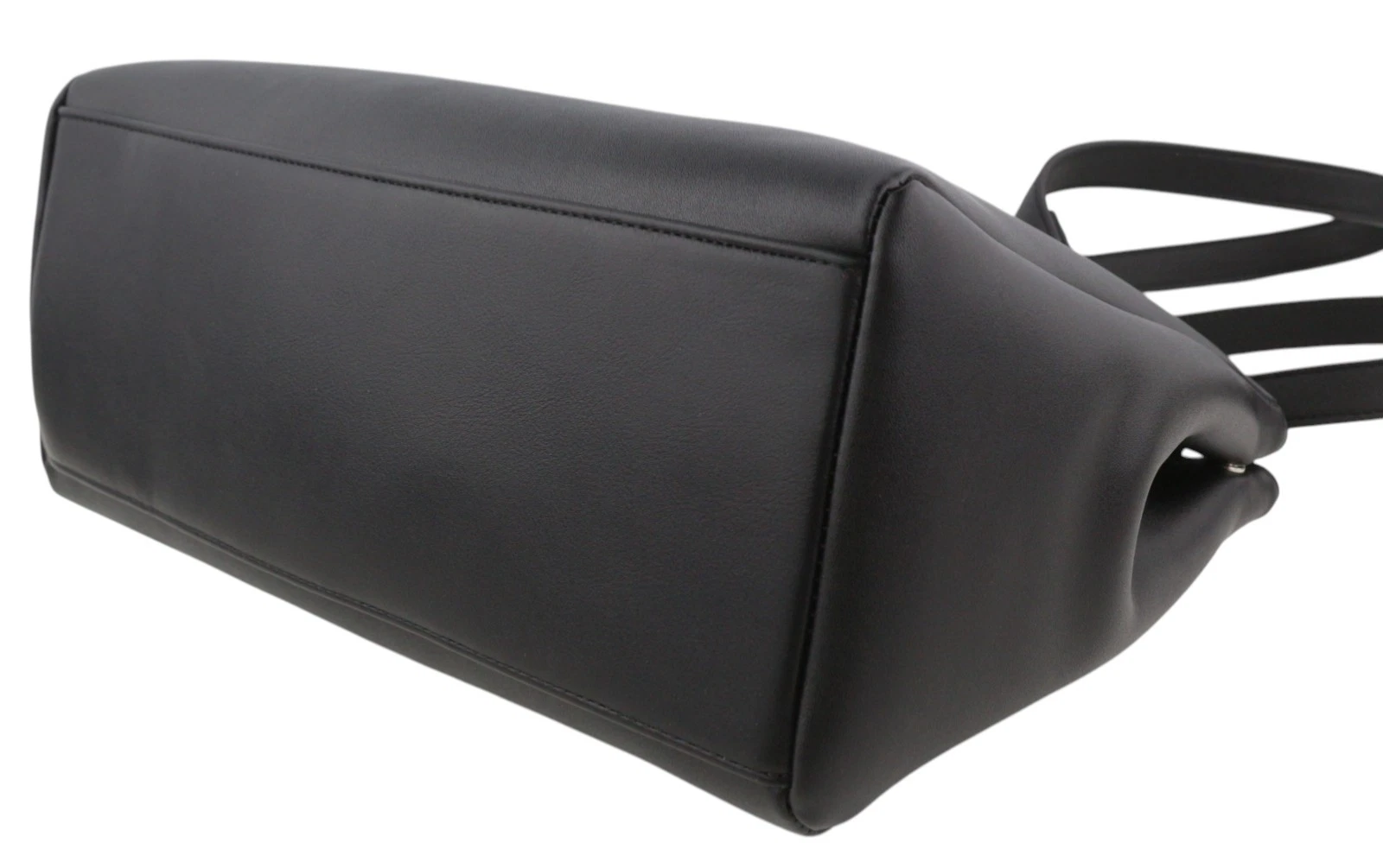 O Bag Vienna Women Bag OS Black Double Handles Clasp Lined Square - O Bag