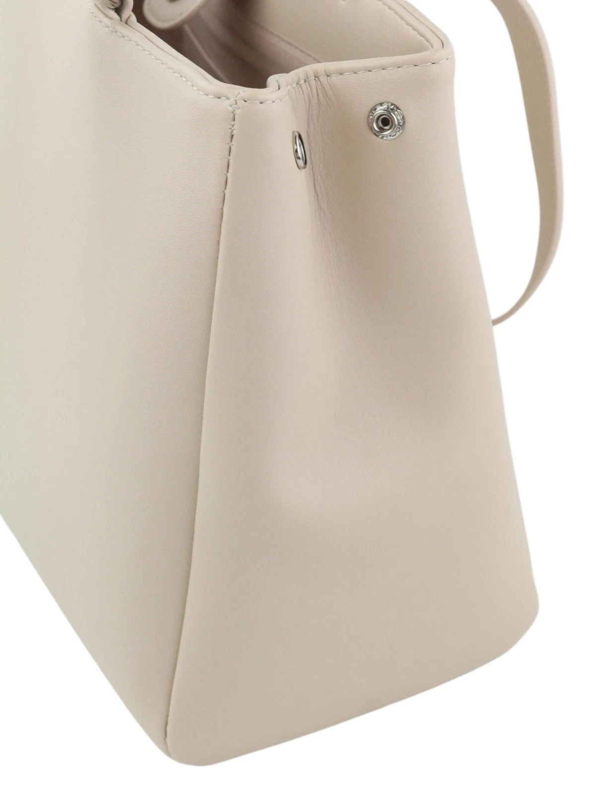 O Bag Vienna Women Bag OS Beige Double Handles Clasp Lined Square - O Bag