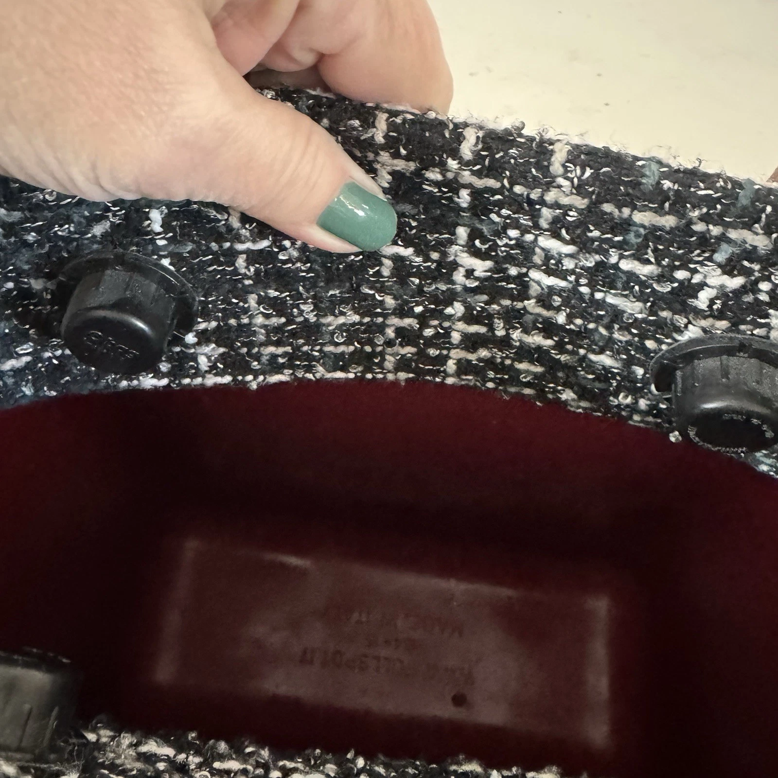 Red O Bag Shoulder Bag Double Handle Waterproof Purse Durable See Pics - O Bag