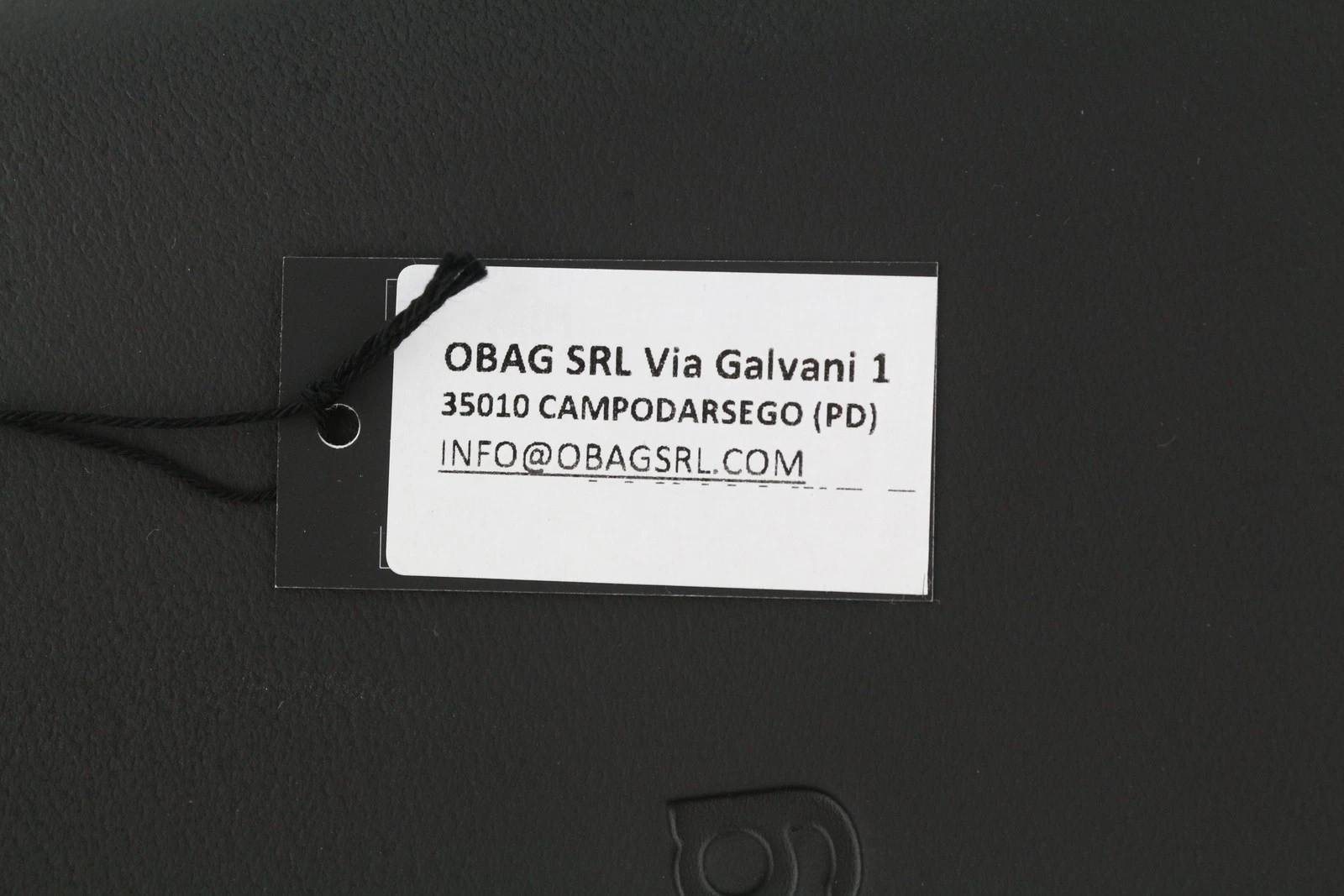 O Bag Chic Women Bag OS Black Dual Handles Inner Pouch Mini Square Tote Logo - O Bag