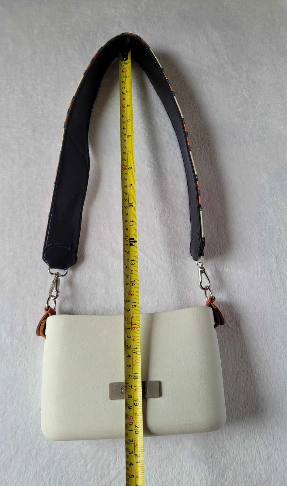 Two Bags O Bag Italy Eva Dark Gray/White/ Crossbody/Shoulder Bag - O Bag