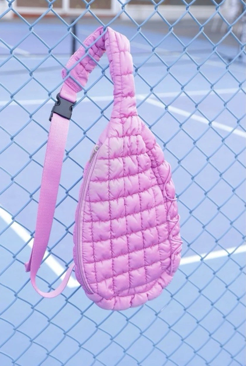 Pickle O' Joe Quilted Sling Bag - Vibrant Purple - O Bag