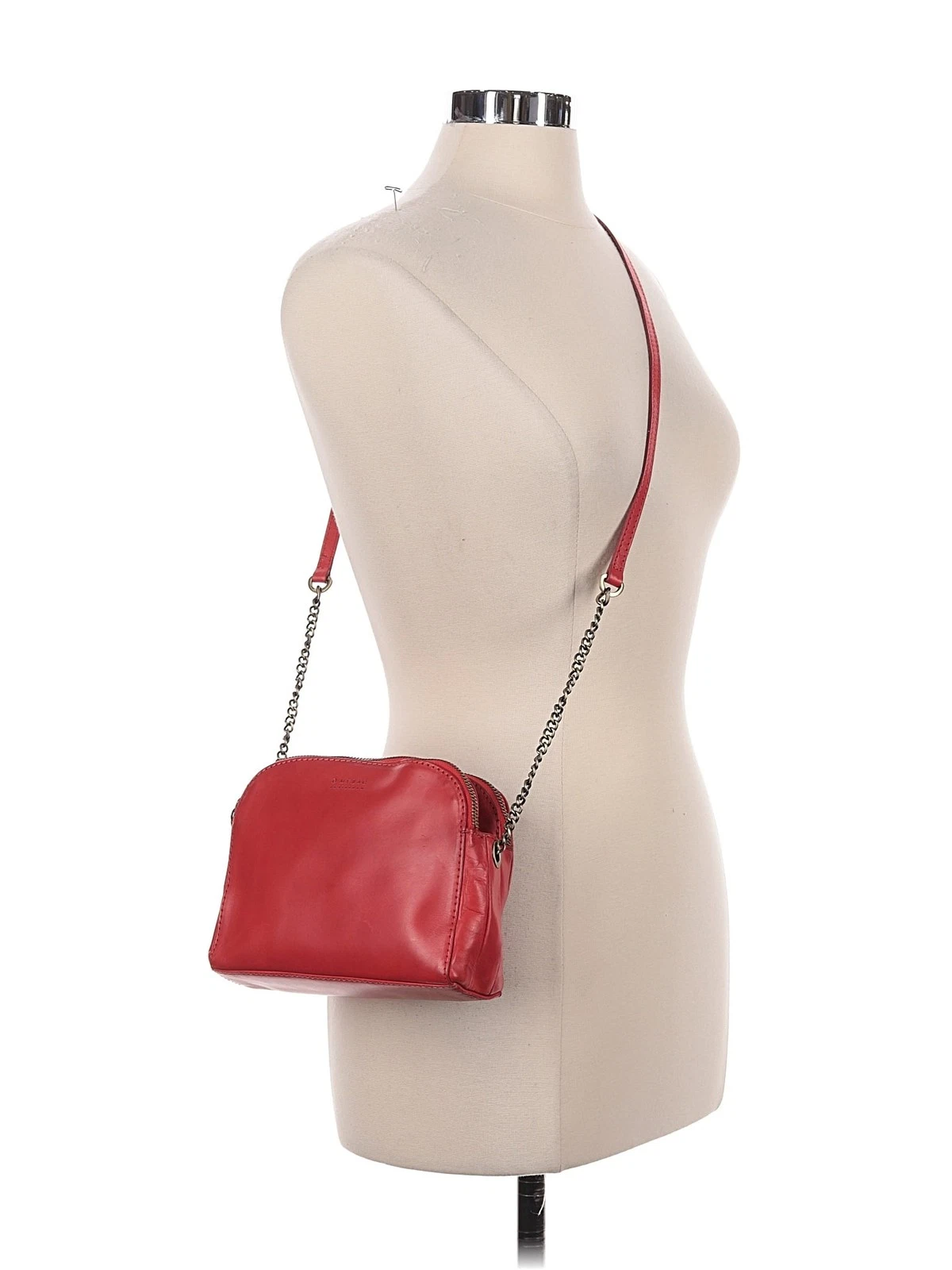 O my bag Women Red Leather Crossbody Bag One Size - O Bag