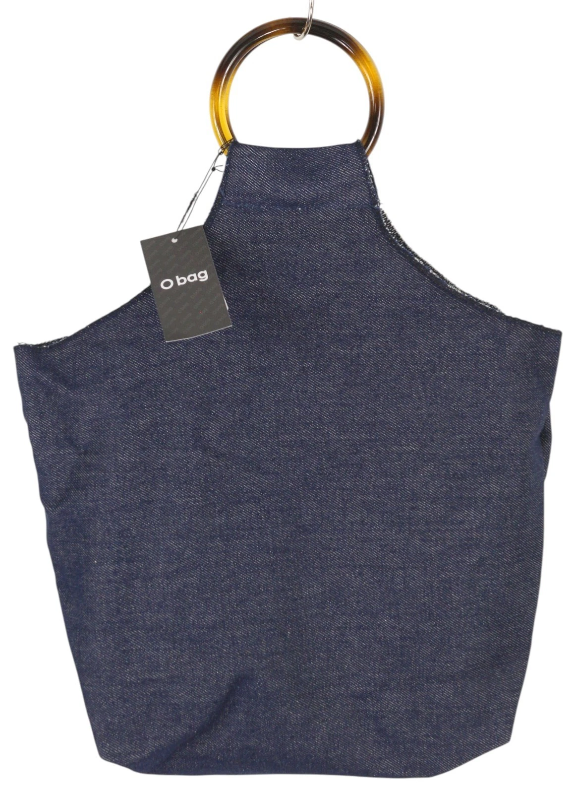 O Bag Rings Denim Women's Bag OS Dark Blue Round Handle Tote Bag - O Bag