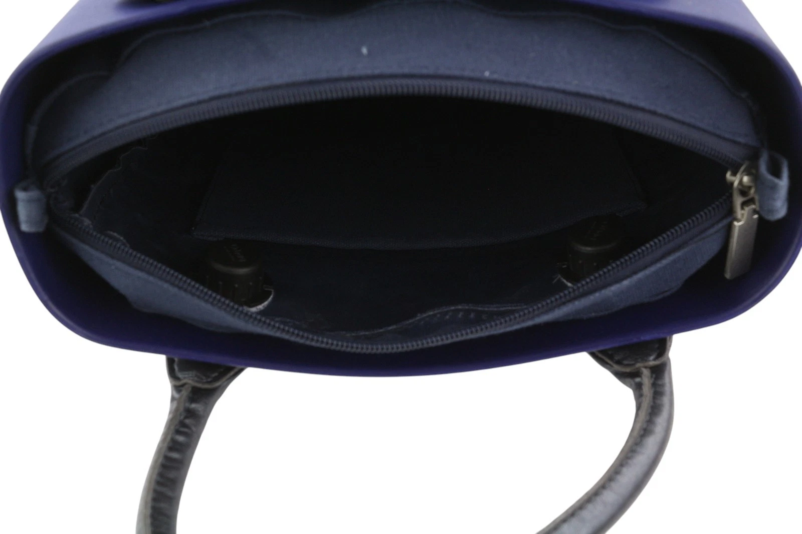O Bag Chic Women Bag OS Blue Double Handles Inner Pouch Compact Square Tote - O Bag