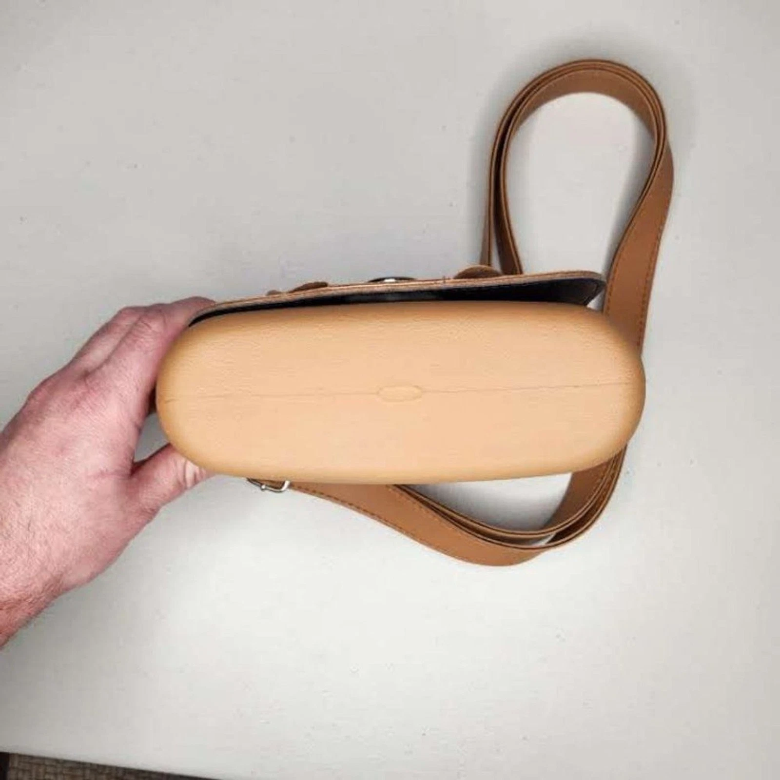 O bag chase Tan with flap And Adjustable Handle - O Bag