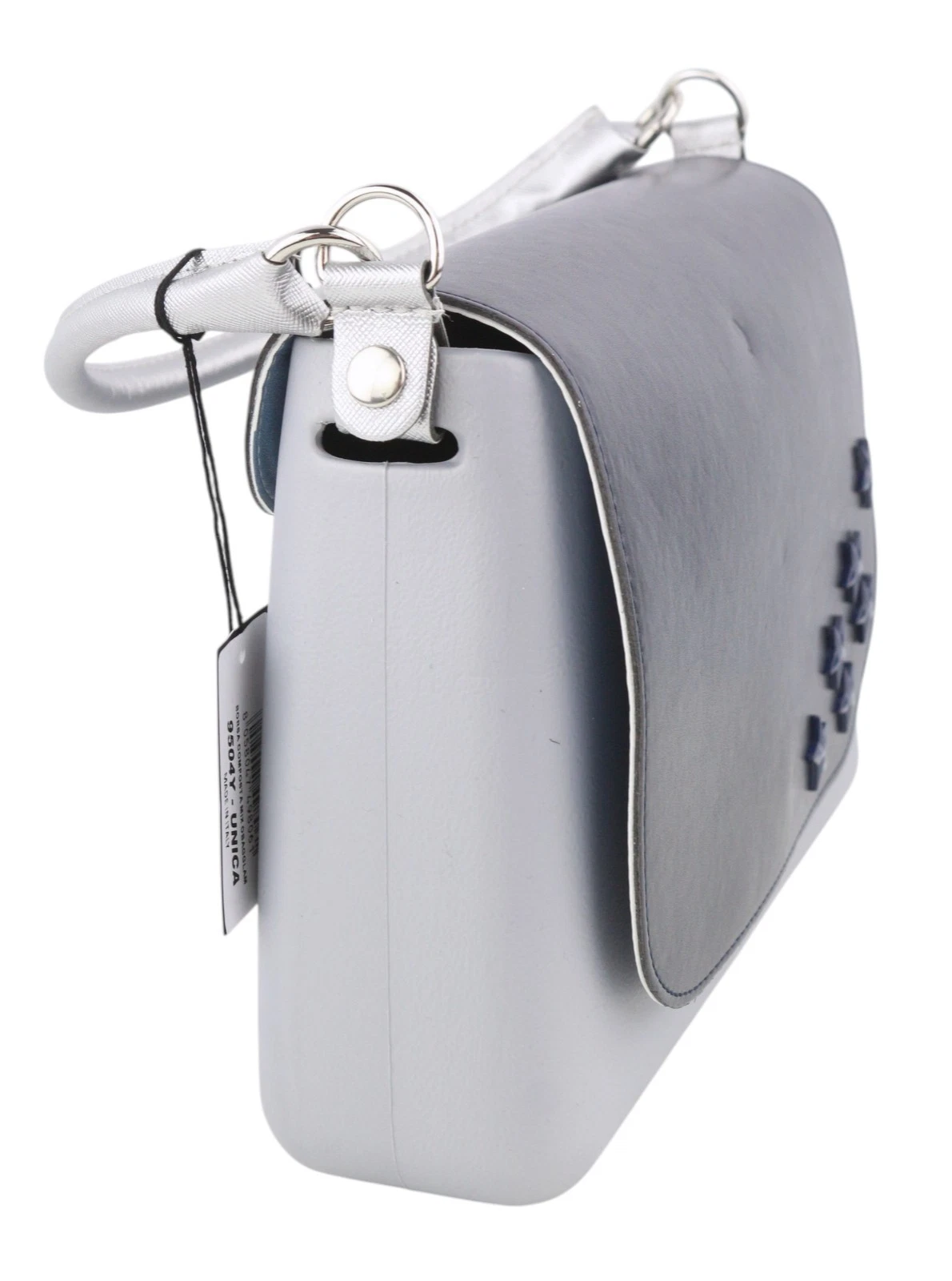 O Bag Glam Women Bag OS Grey Stars Handle Clasp Crossbody - O Bag