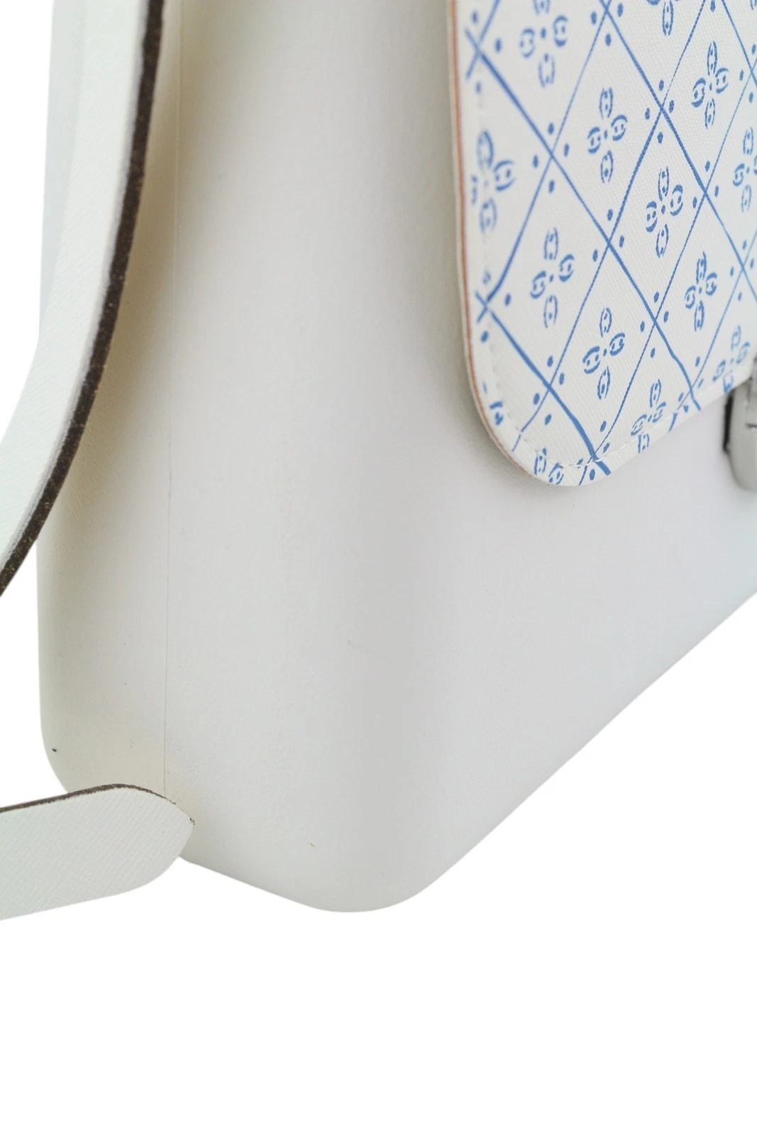 O Bag Glam Women's Bag OS White Pattern Adjustable Strap Closure Shoulder Bag - O Bag