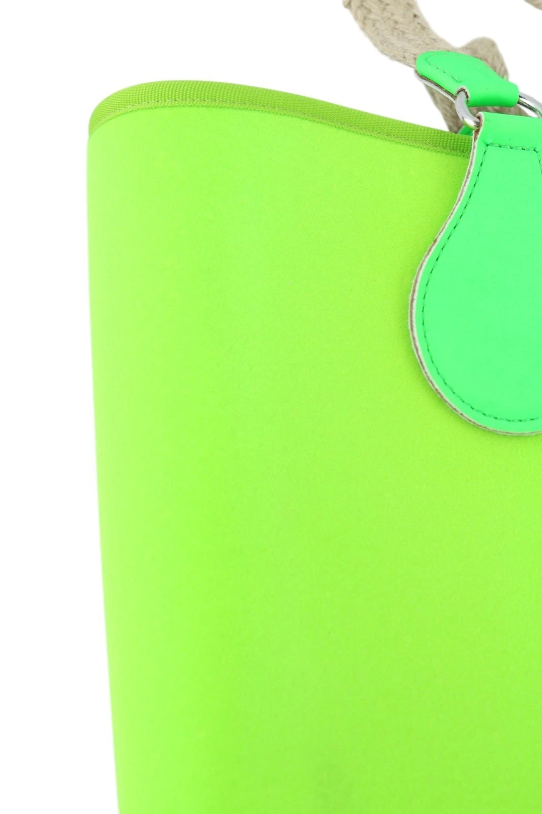 O Bag Armenia Women's Bag OS Neon Green Inner Double Handle Tote Bag Logo - O Bag