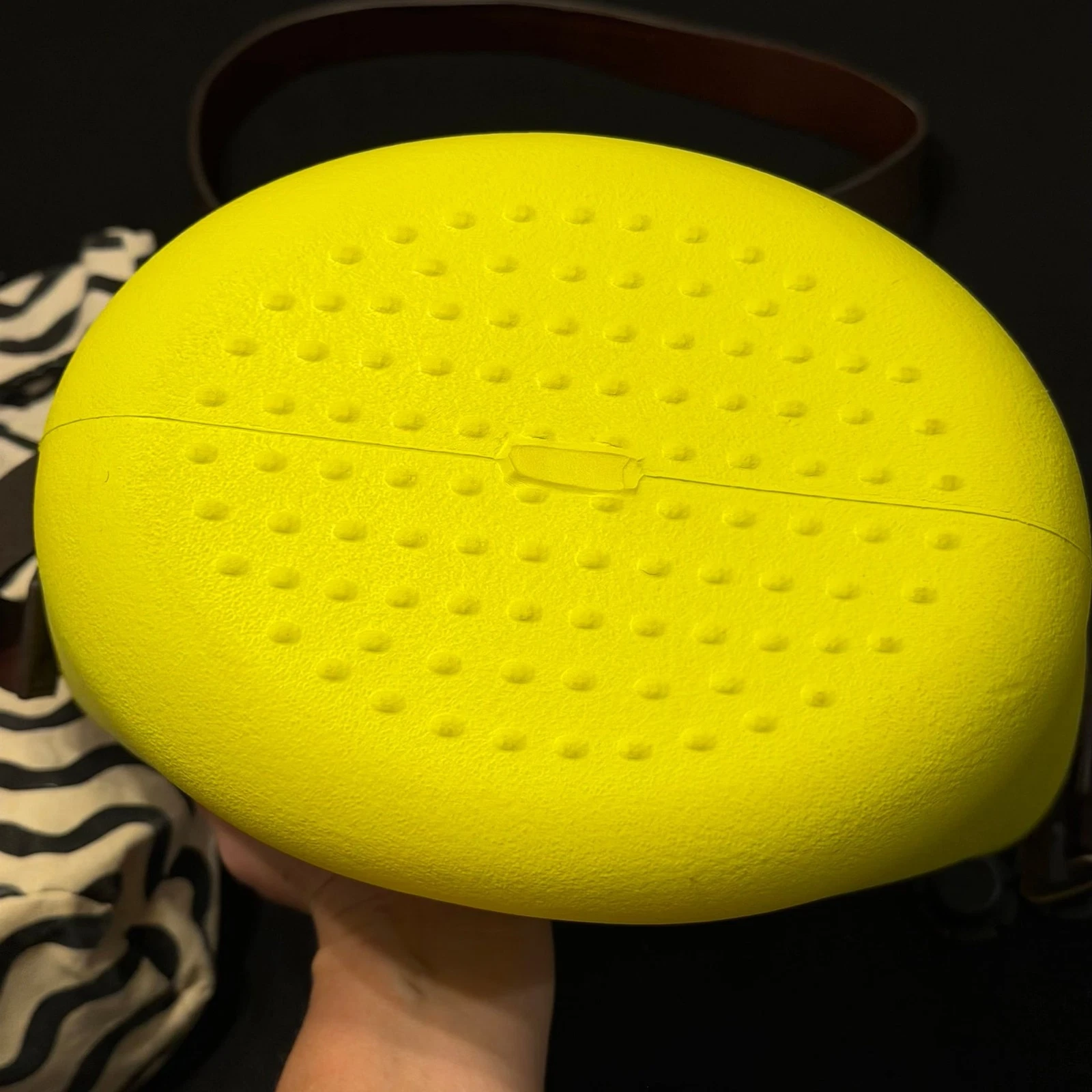 O Bag Made In Italy EVA Compound Basket Tote Crossbody Bag Yellow - O Bag