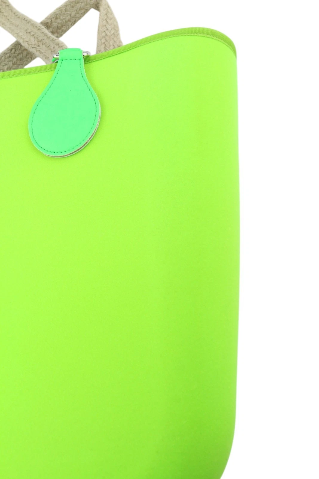 O Bag Armenia Women's Bag OS Neon Green Inner Double Handle Tote Bag Logo - O Bag