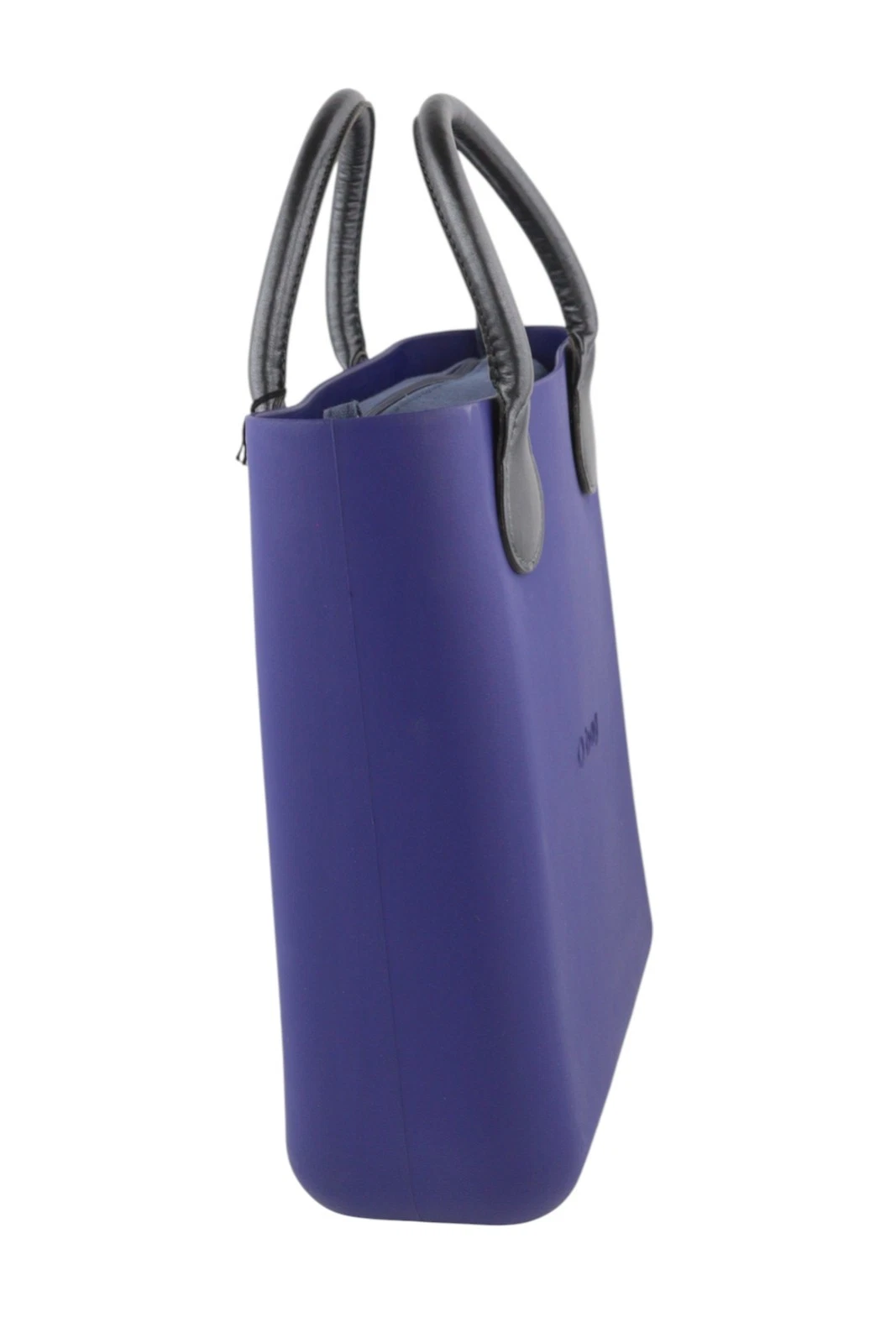 O Bag Chic Women Bag OS Blue Double Handles Inner Pouch Compact Square Tote - O Bag