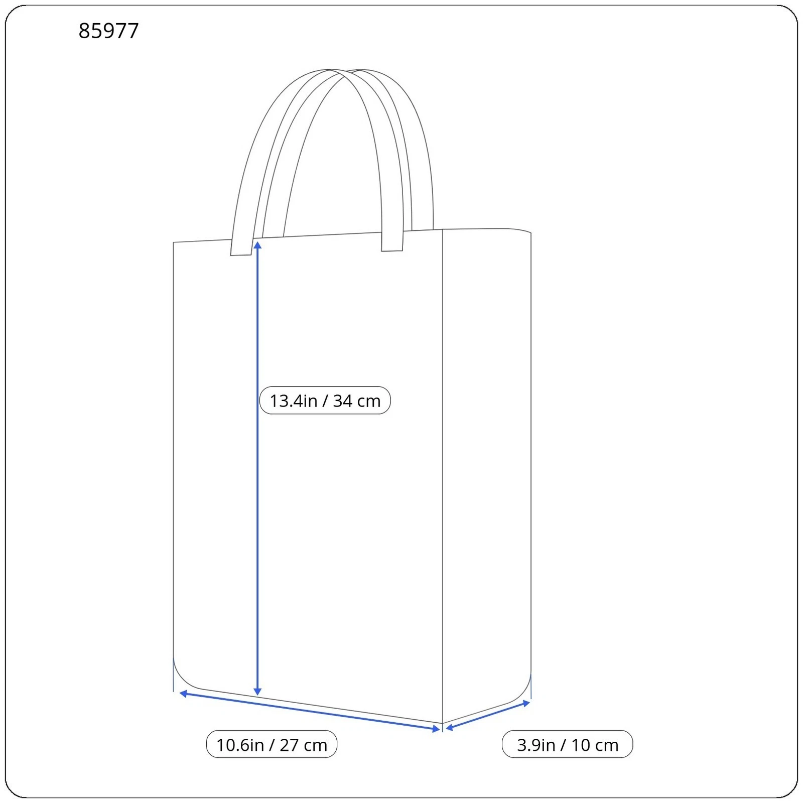 O BAG Chic Women Bag OS Black Textured Pattern Front Square Tote Inner Pouch Q04 - O Bag