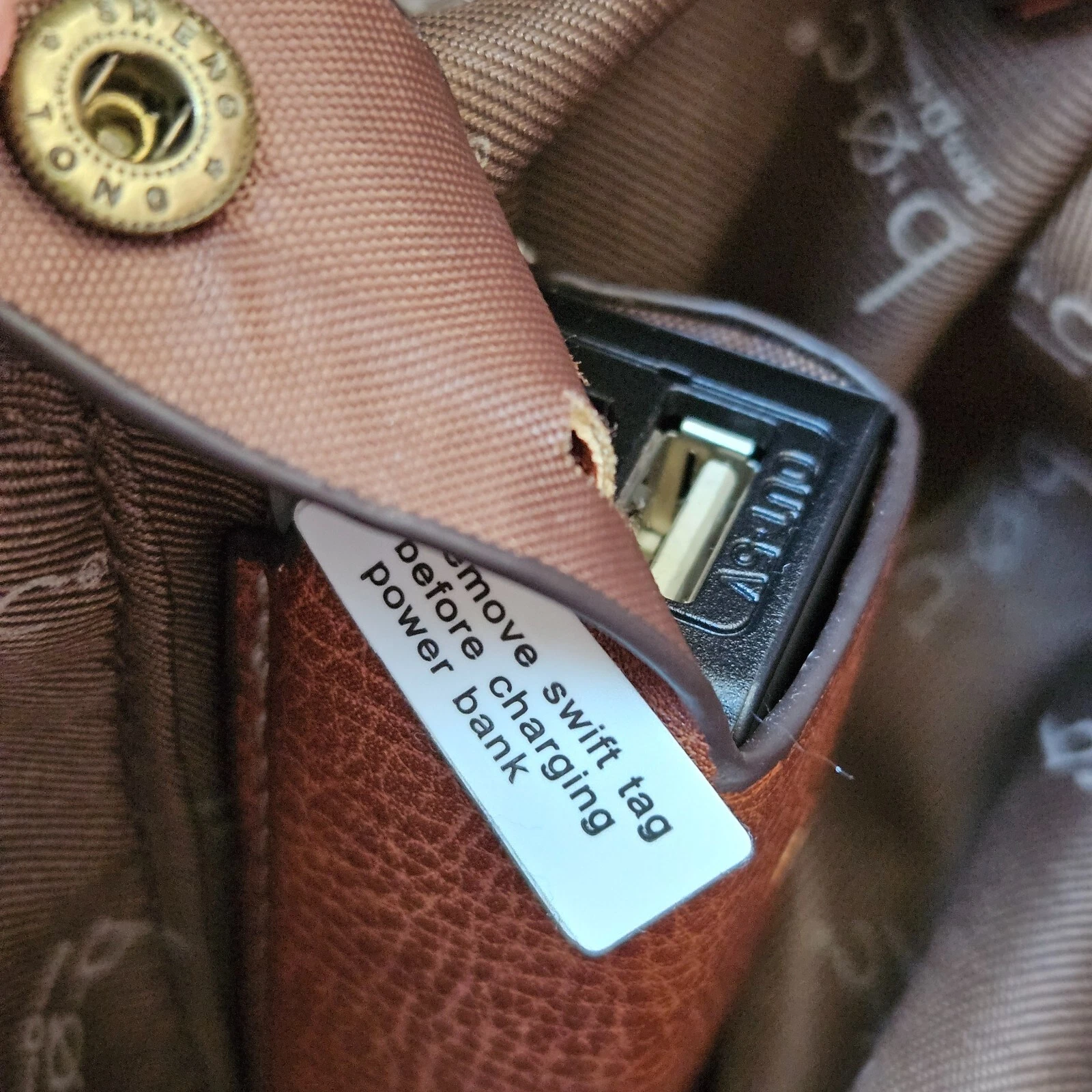 B.O.C. Crocket Power Tulip Brown Cream Tan Vegan Leather Purse Handbag - O Bag