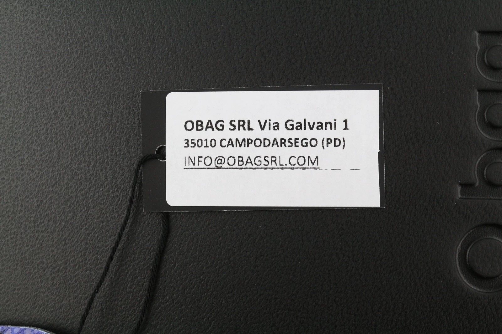 O Bag Chic Women Bag OS Black Patterned Tote Double Handles Inner Pouch Square - O Bag