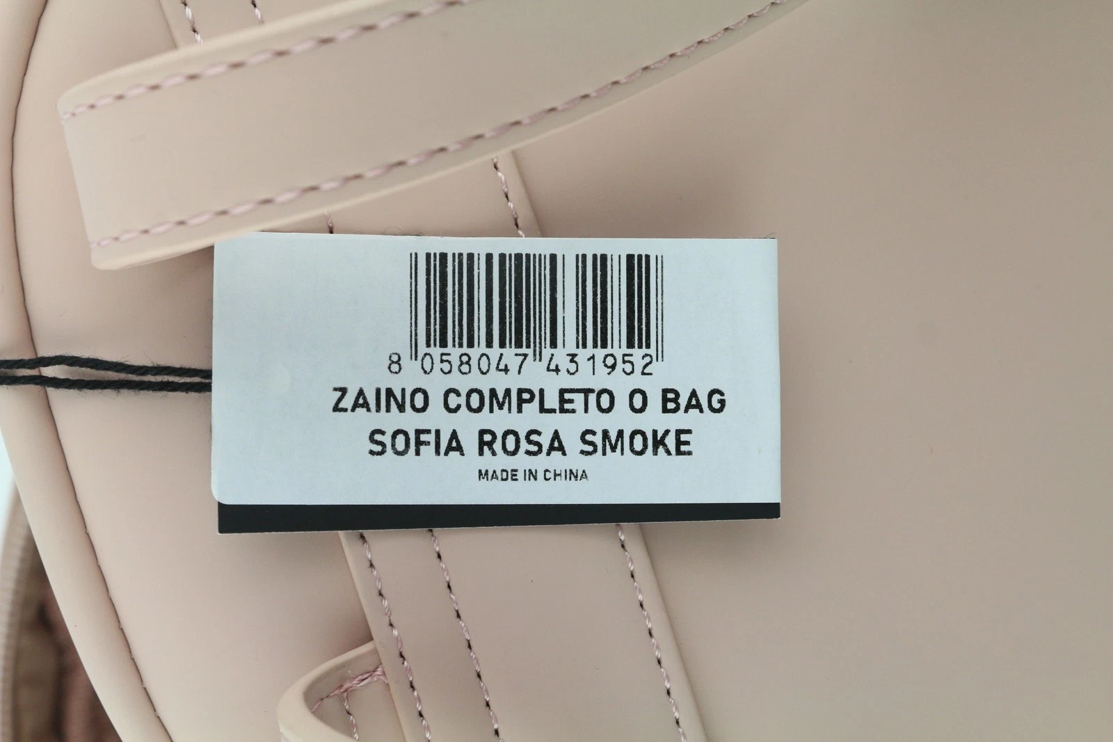 O Bag Sofia Women Bag OS Light Pink Double Handle Backpack Zip Closure Logo - O Bag