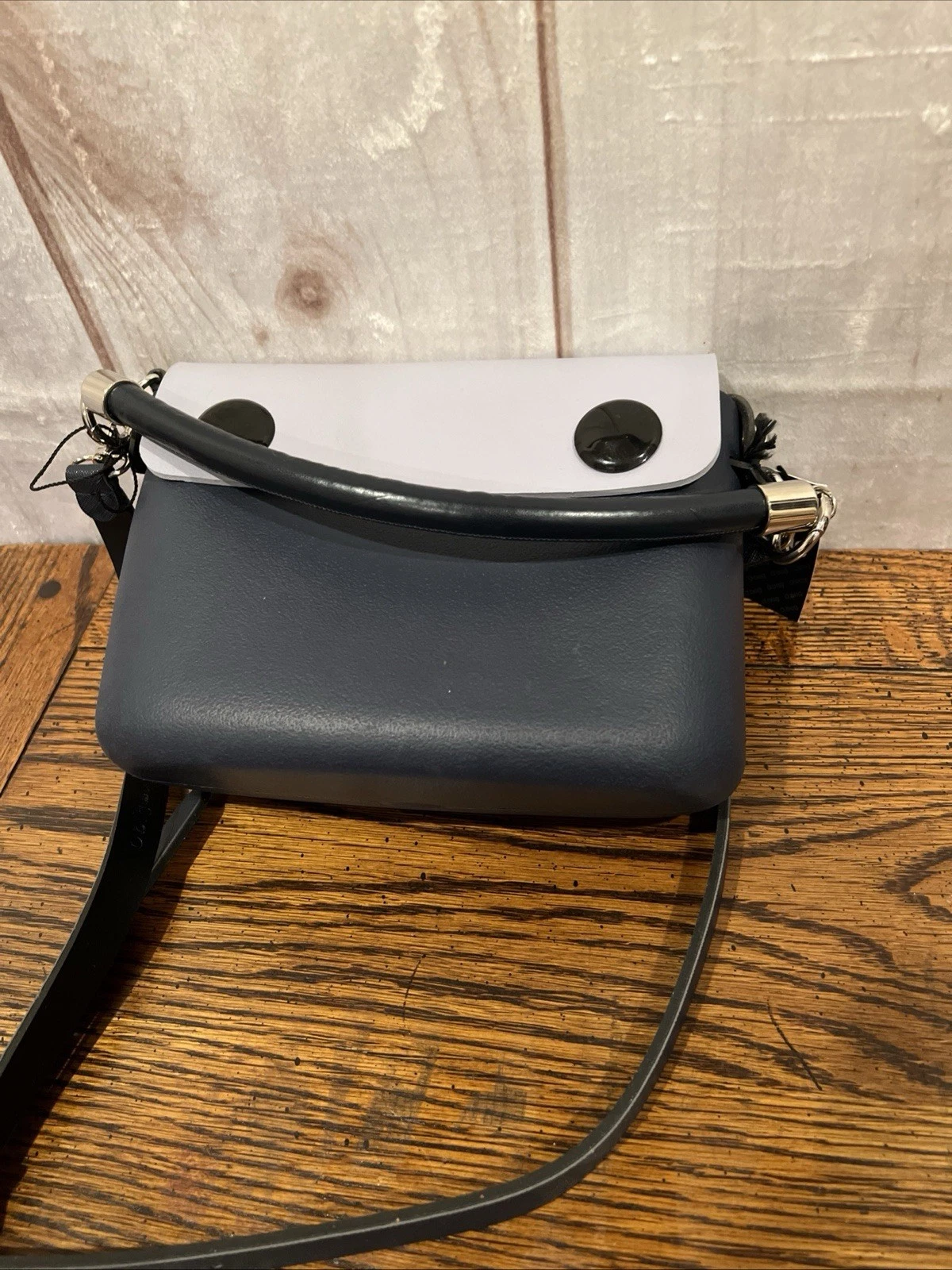 O Bag Crossbody Handle Full Spot Spa Purse NWT Light Purple Front Italy - O Bag