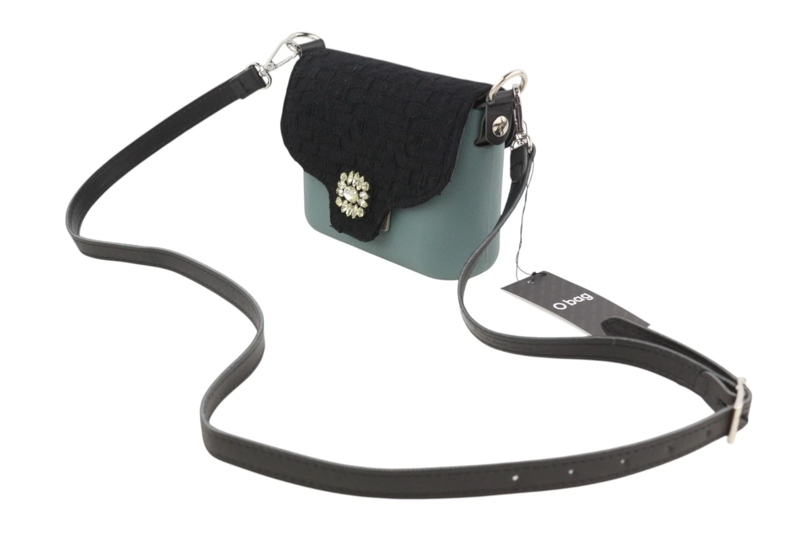 O Bag Micro Pocket Mix Women Bag OS Rhinestone Strap Small Adjustable Crossbody - O Bag