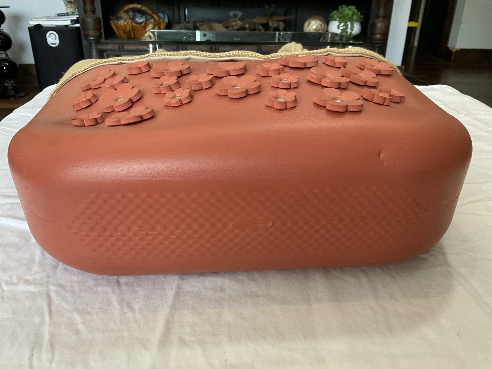 Medium Obag Flower With Trim, Rope - O Bag